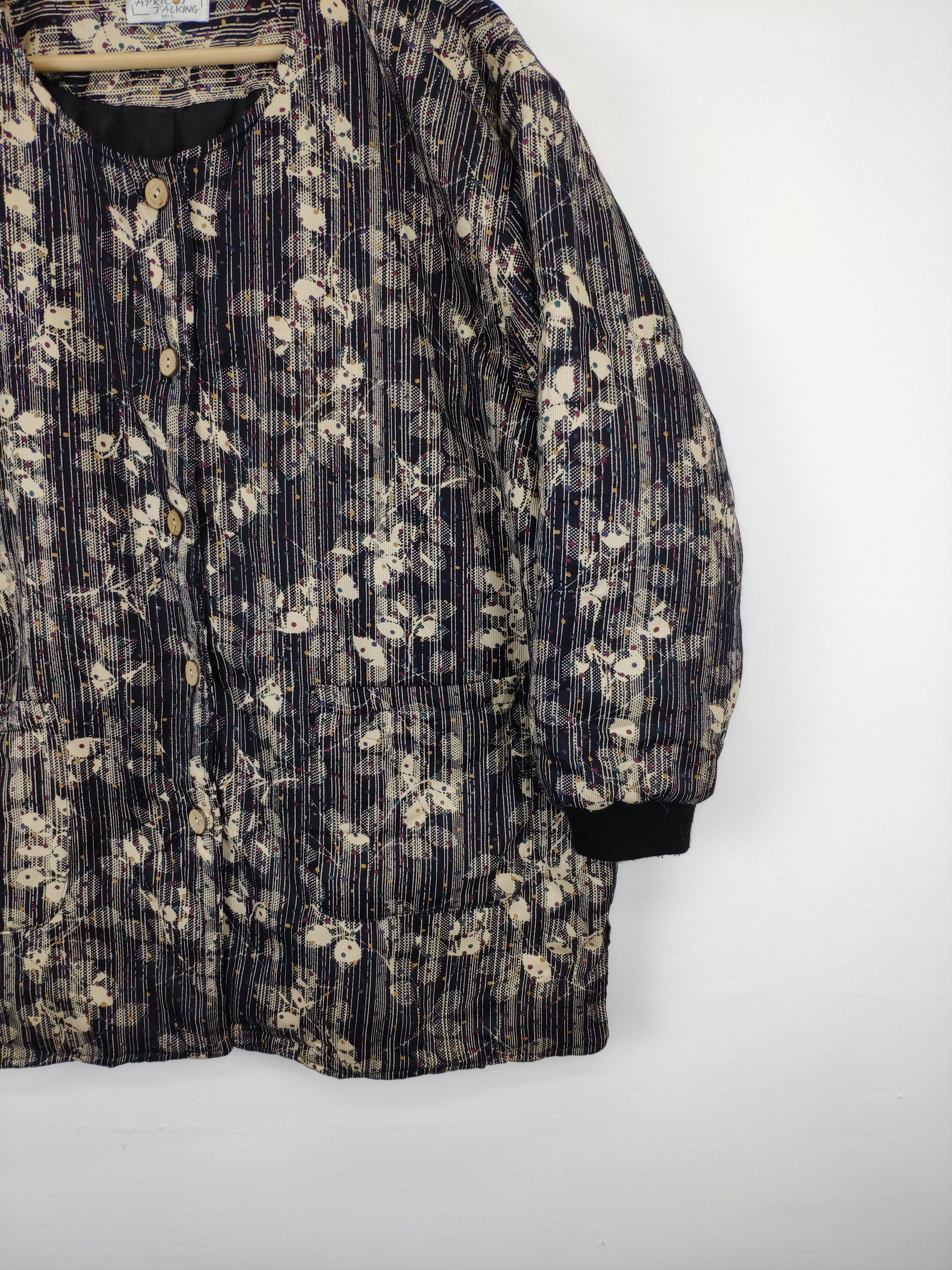 Japanese Brand × Vintage Vintage Cardigan Floral Motif Printed Size L / US 10 / IT 46 - 6 Thumbnail