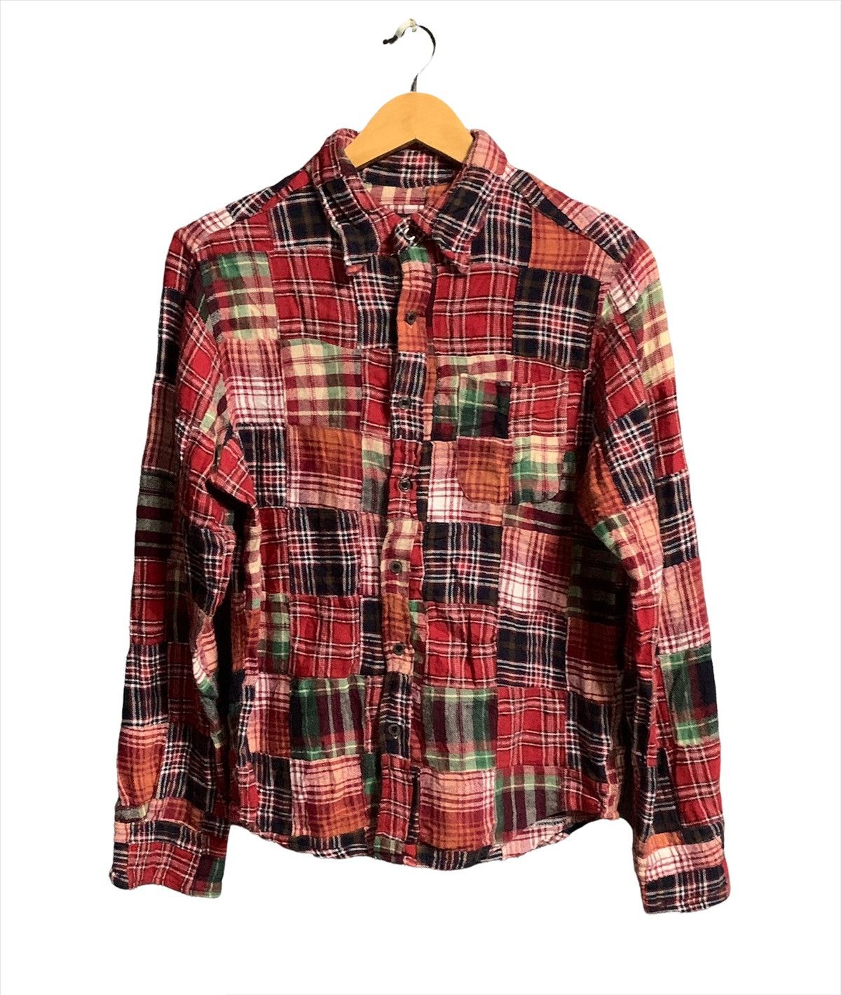 Beams Plus × Flannel × Japanese Brand VINTAGE BEAMS JAPAN PATCHWORK MADE IN JAPAN Size US S / EU 44-46 / 1 - 1 Thumbnail