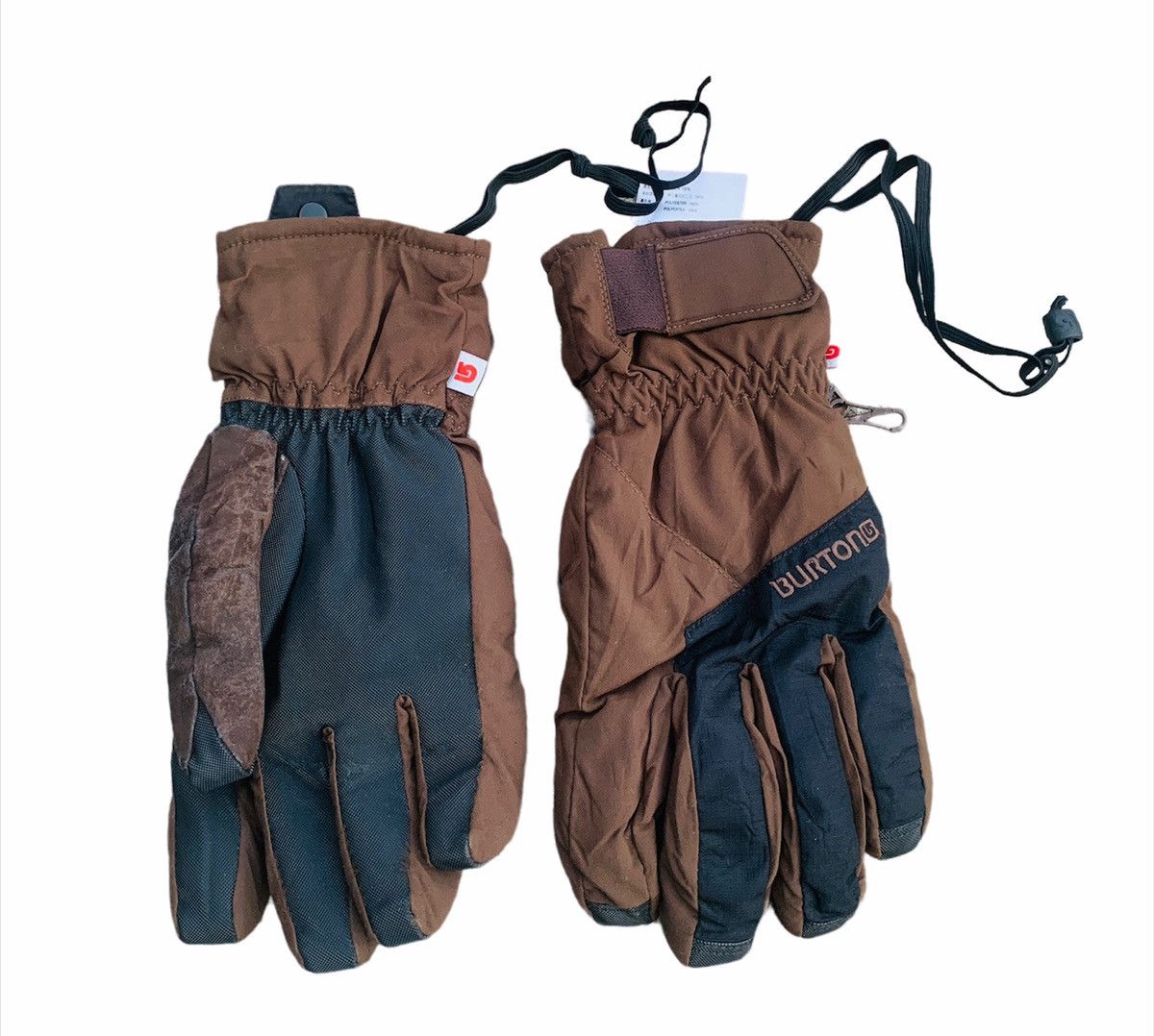 Burton VINTAGE BURTON BROWN SKI GLOVES SIZE L Size ONE SIZE - 2 Thumbnail