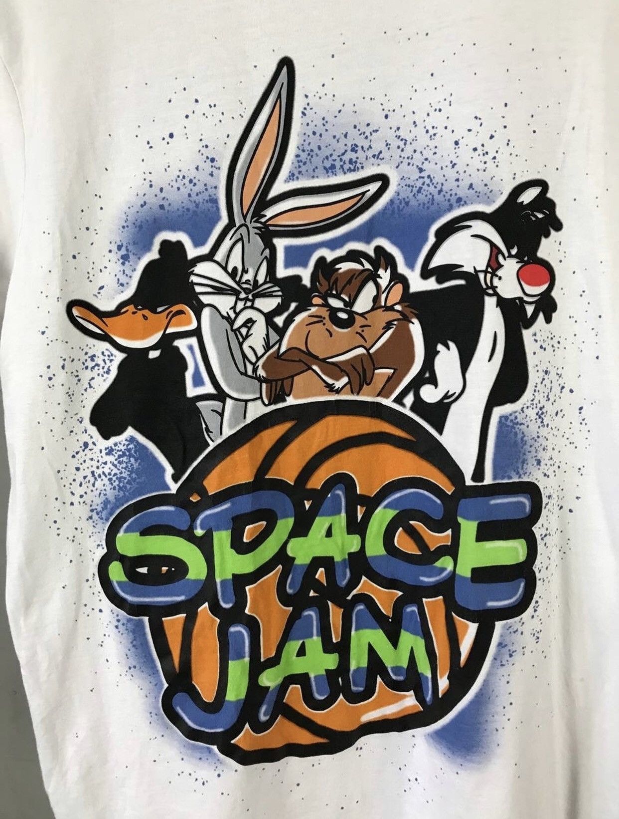 Vintage Space Jam vintage comics movie overprinted tee Size US XL / EU 56 / 4 - 3 Thumbnail