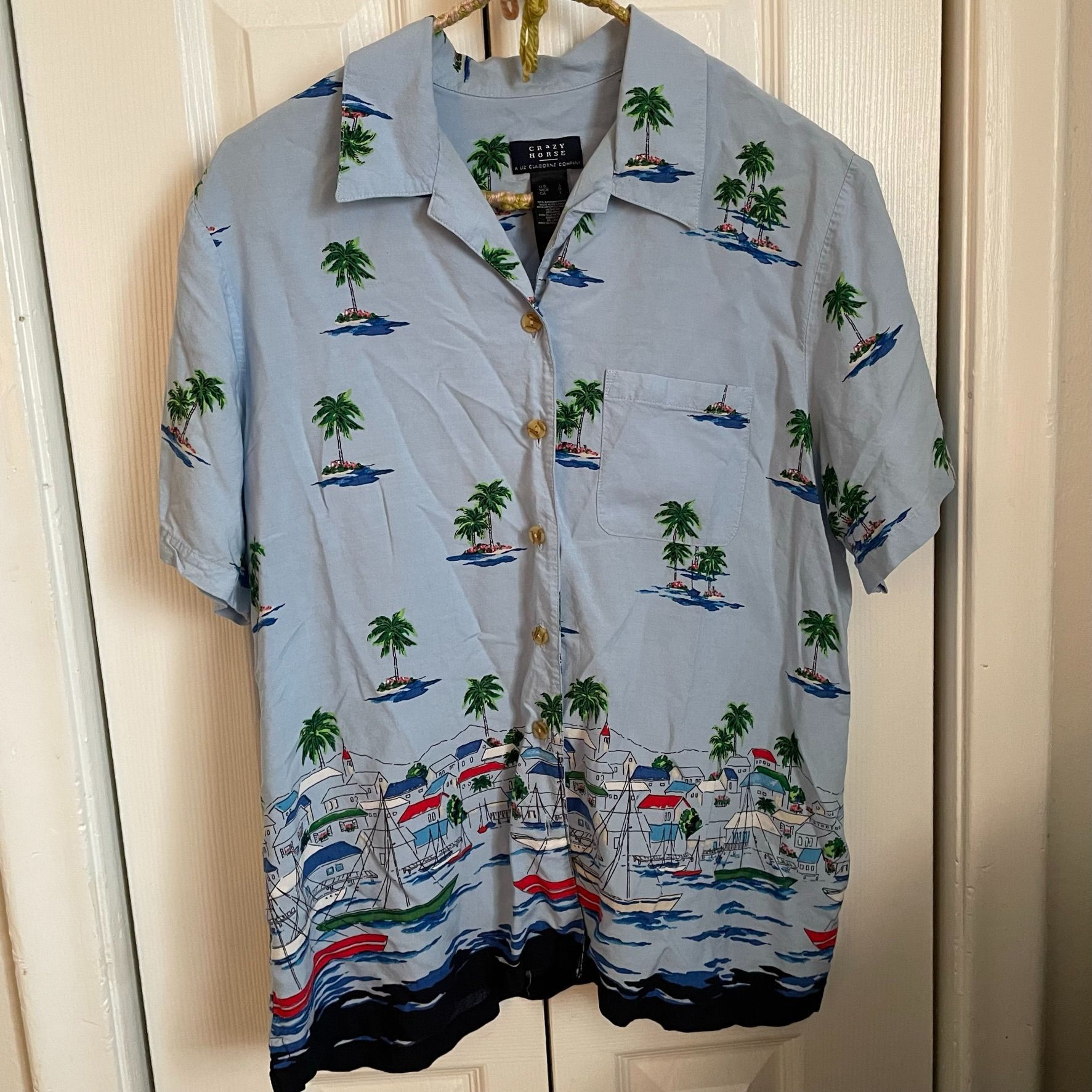 Vintage Liz Claiborne Crazy Horse Coastal Shirt Grailed