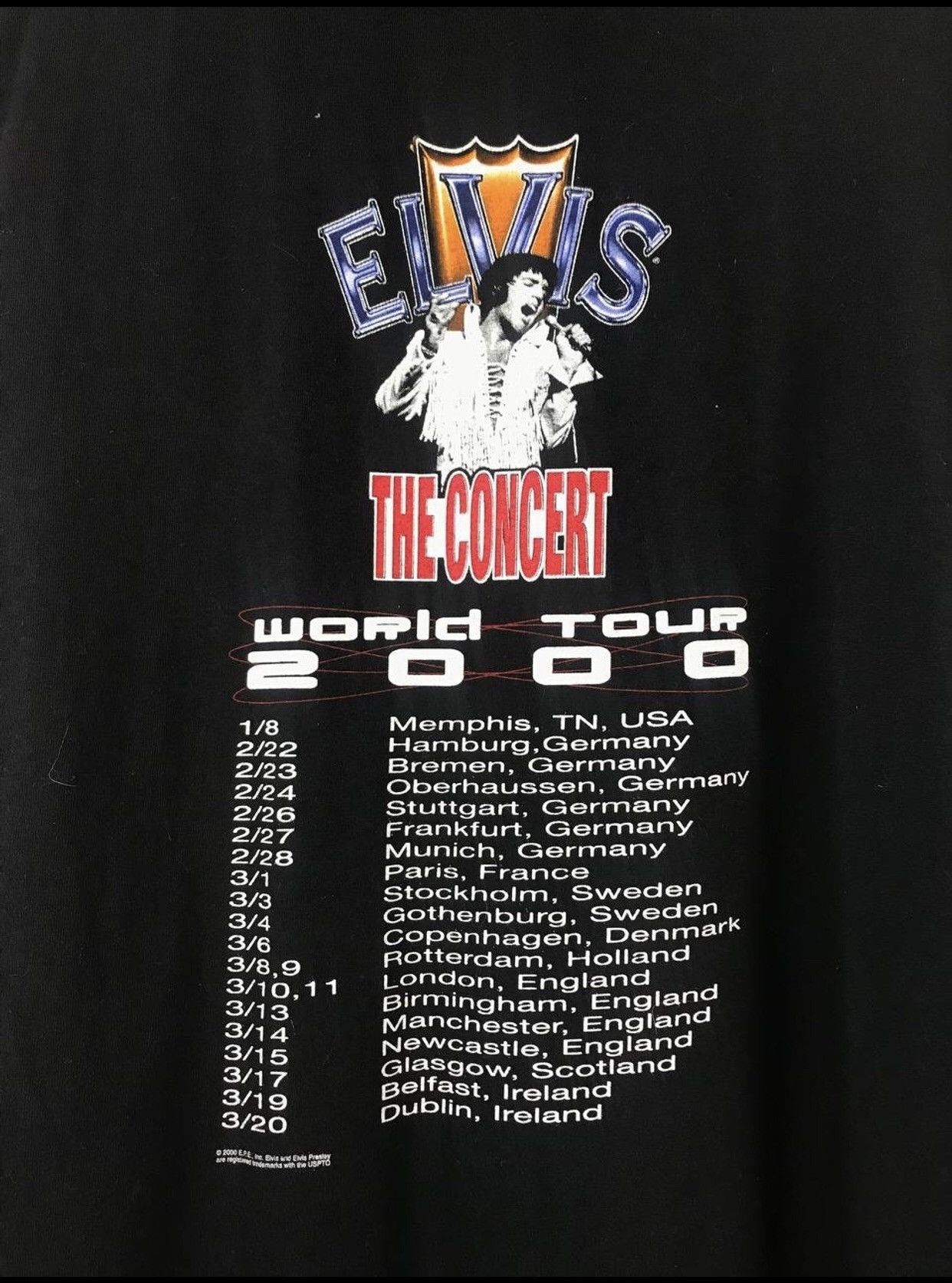 Band Tees Elvis Presley 2000 vintage band tour tee Size US XXL / EU 58 / 5 - 8 Thumbnail