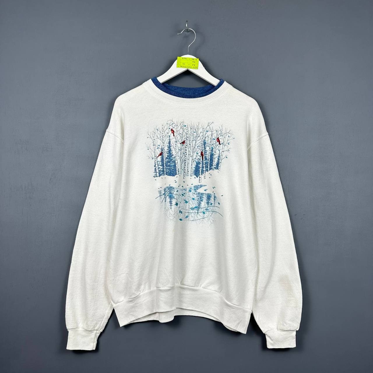 Vintage Morning Sun Block Print Big Logo Snow Design