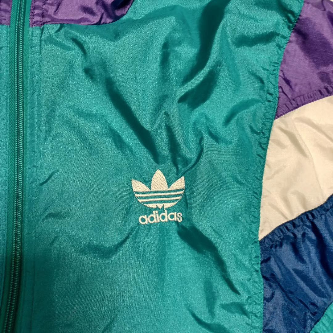 Adidas Adidas vintage nylon rare track jacket drill Size US L / EU 52-54 / 3 - 3 Thumbnail
