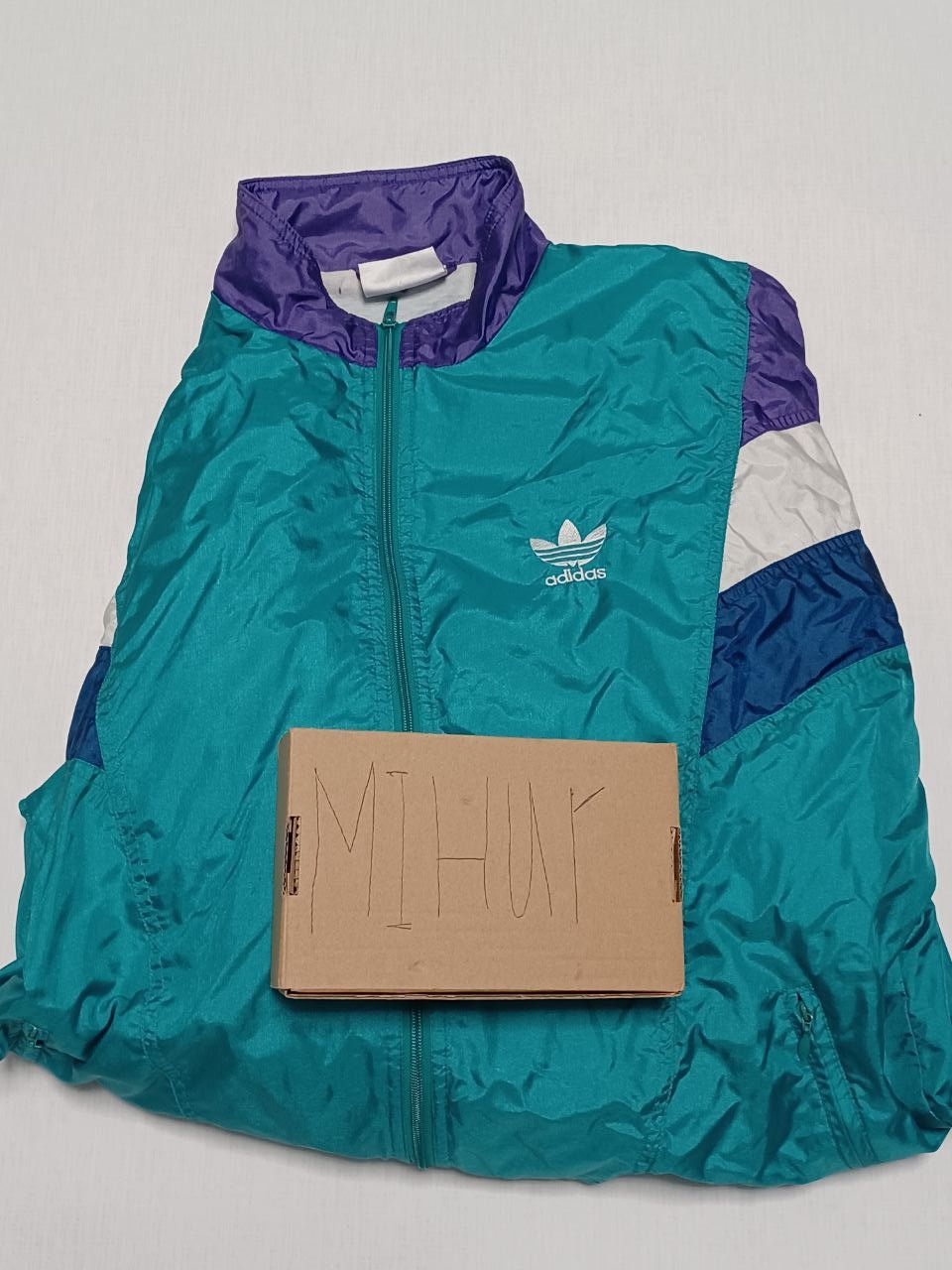 Adidas Adidas vintage nylon rare track jacket drill Size US L / EU 52-54 / 3 - 7 Thumbnail