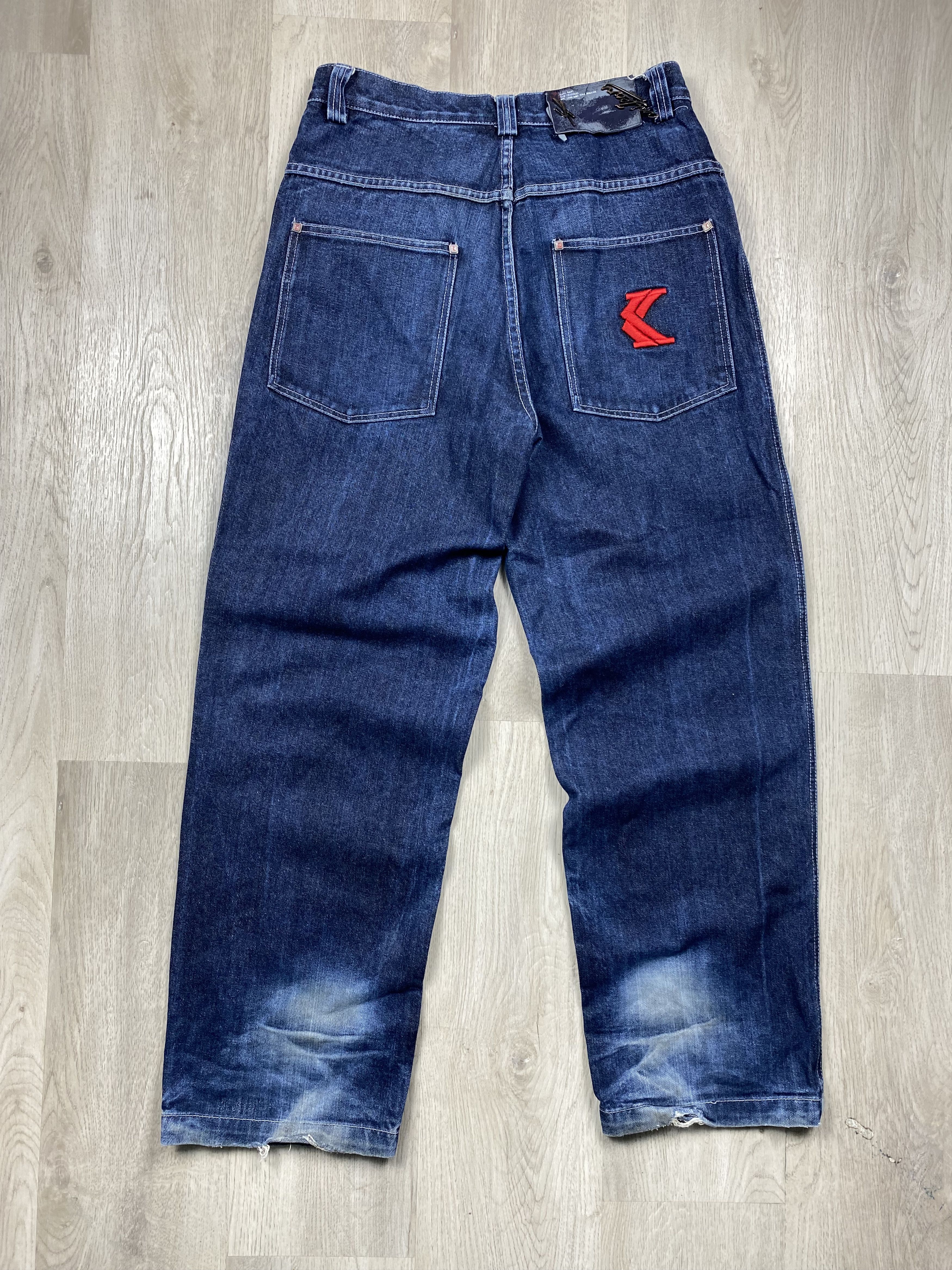 Karl Kani Vintage Mens Denim Rap Pants Baggy Jeans