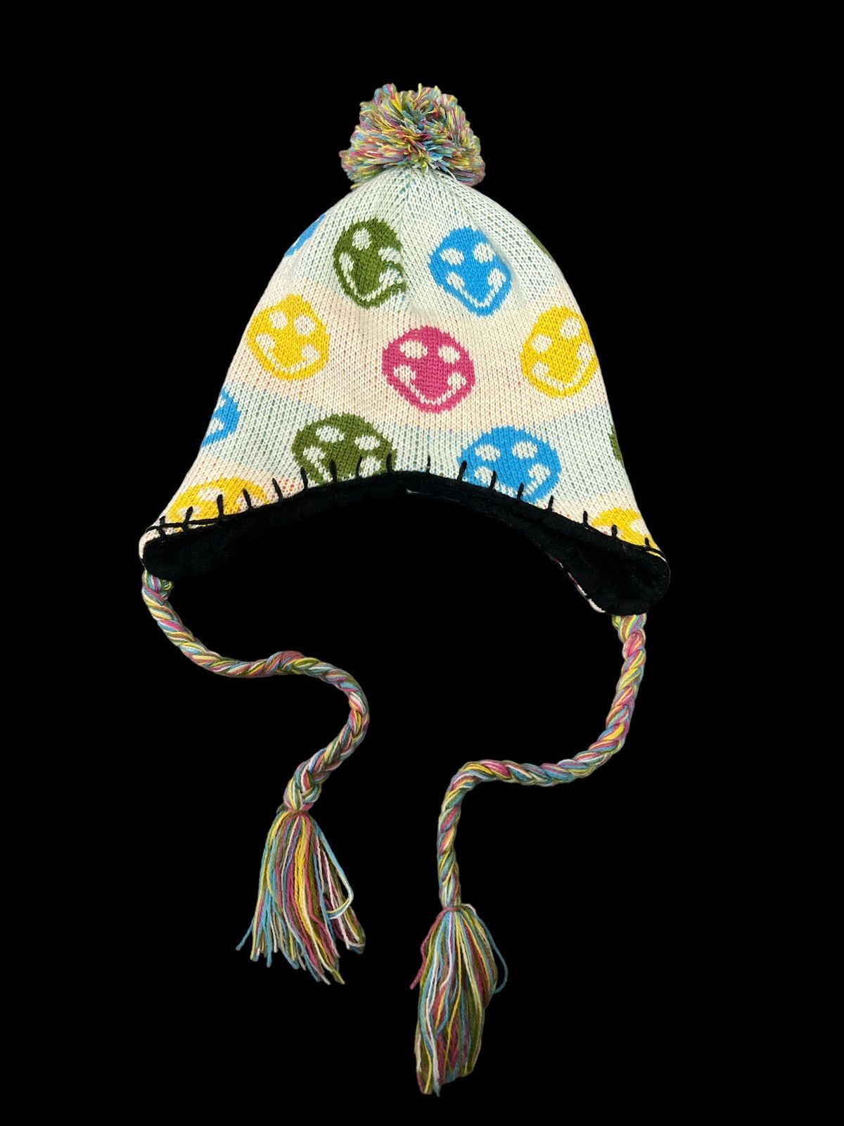 Designer × Vintage EAR FLAT SKULL BEANIE HAT Size ONE SIZE - 5 Thumbnail