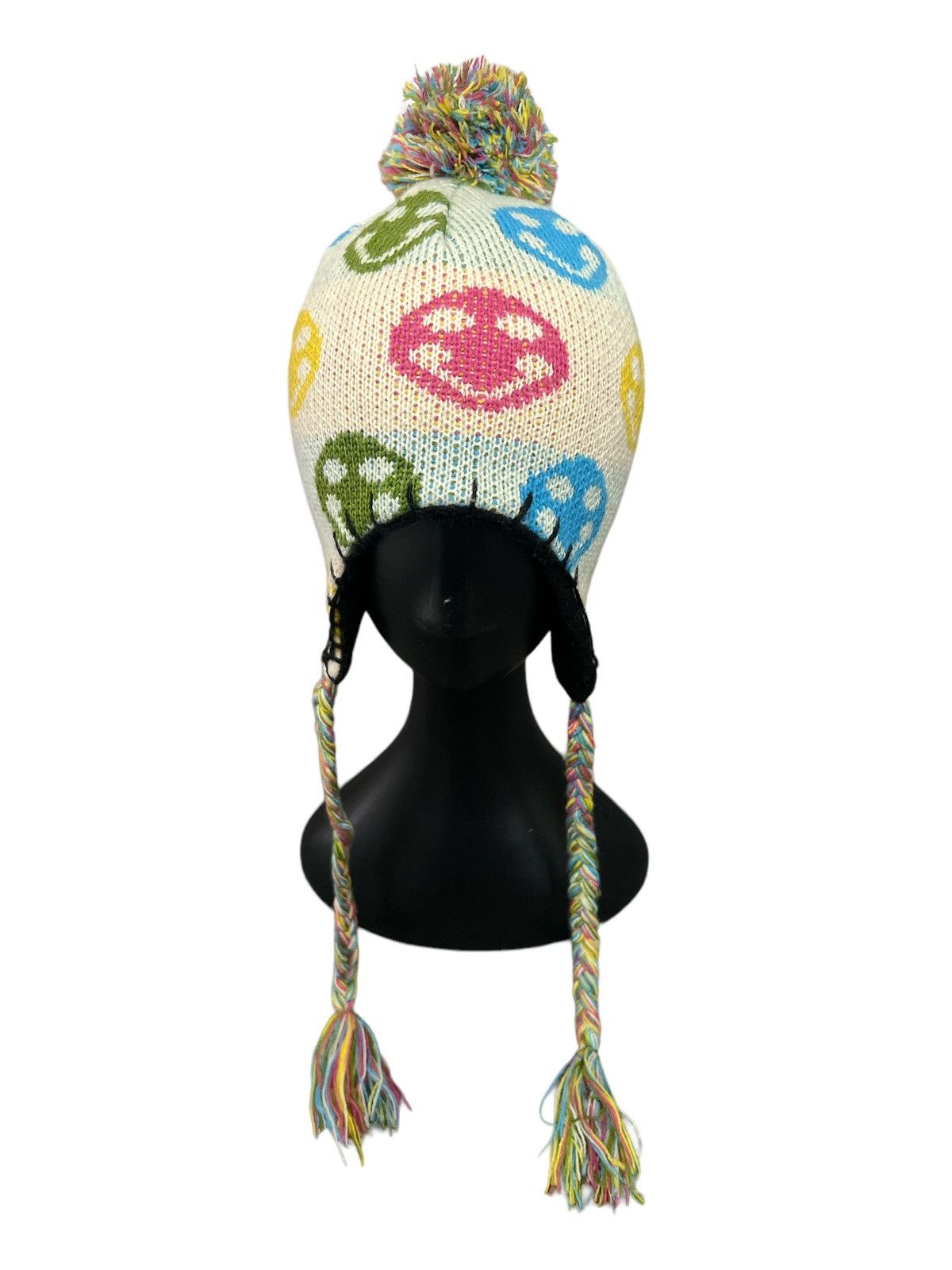 Designer × Vintage EAR FLAT SKULL BEANIE HAT Size ONE SIZE - 1 Thumbnail