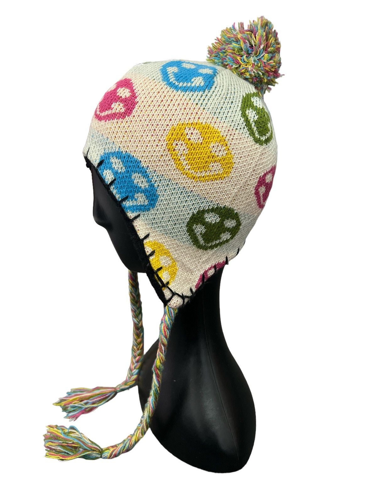 Designer × Vintage EAR FLAT SKULL BEANIE HAT Size ONE SIZE - 2 Thumbnail