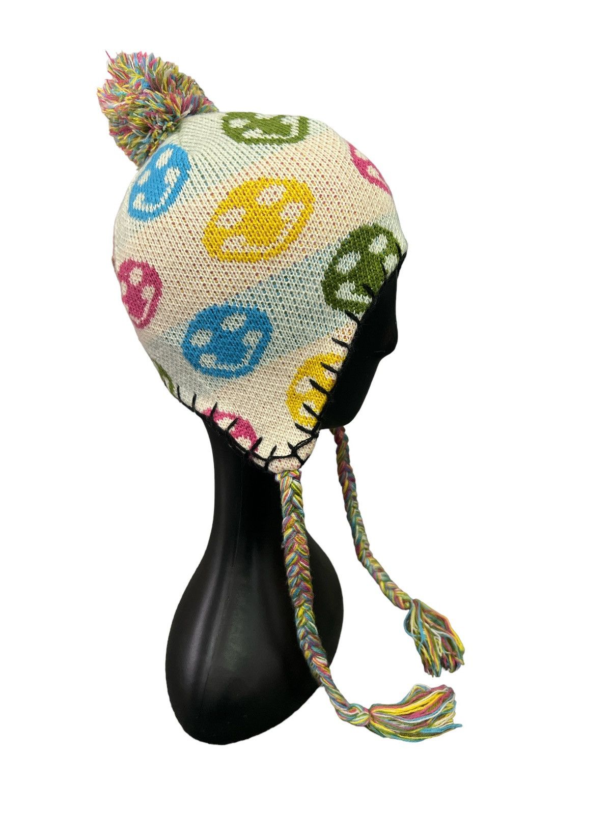 Designer × Vintage EAR FLAT SKULL BEANIE HAT Size ONE SIZE - 3 Thumbnail