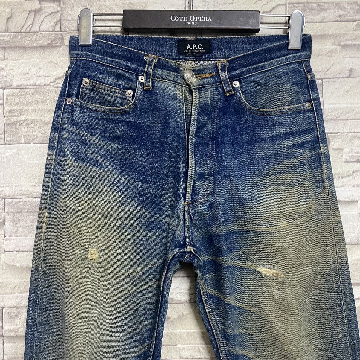A.P.C. APC Denim Thrashed Jeans Size US 28 / EU 44 - 4 Thumbnail