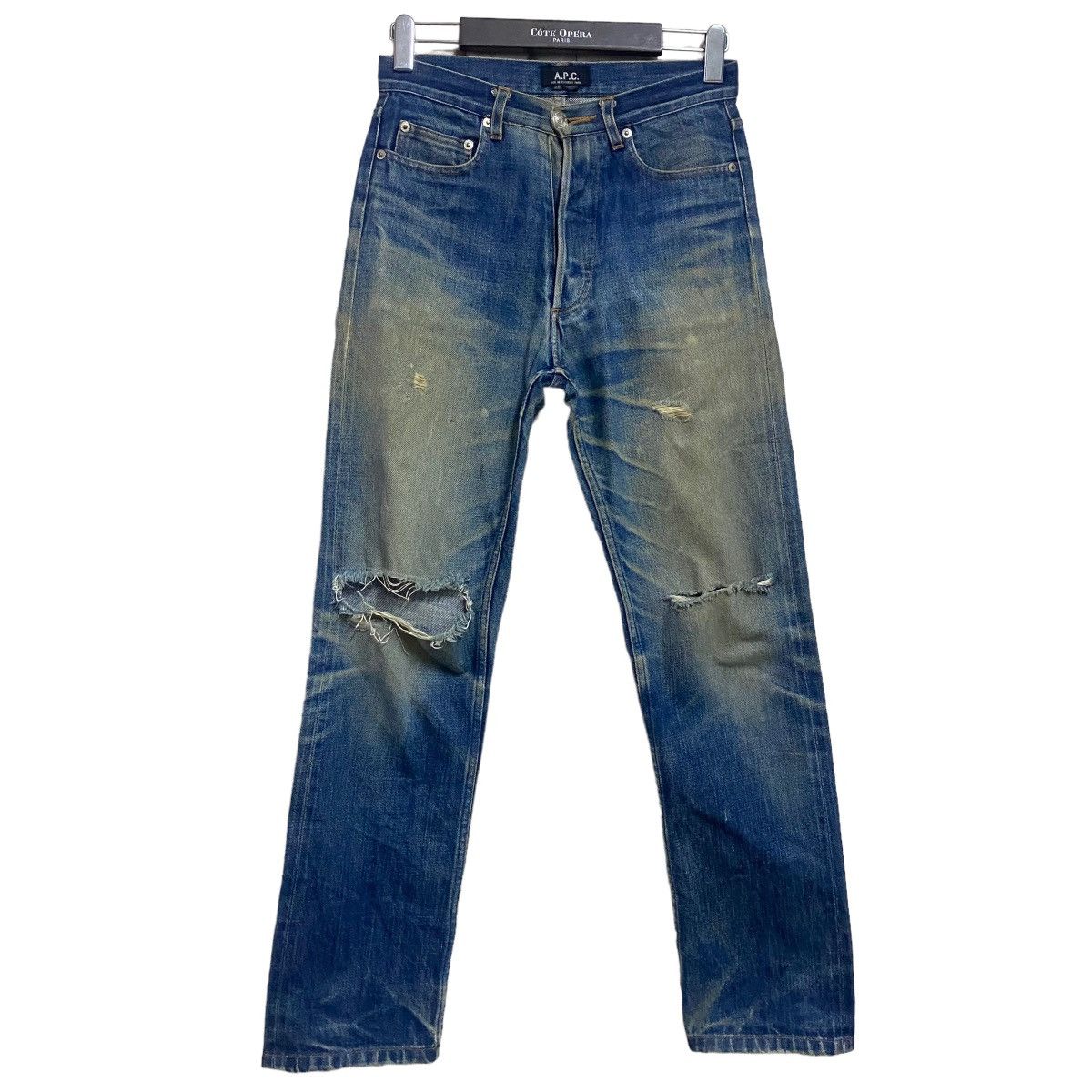 A.P.C. APC Denim Thrashed Jeans Size US 28 / EU 44 - 1 Thumbnail