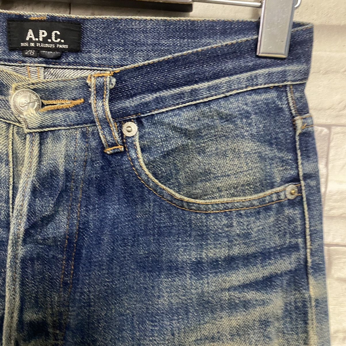 A.P.C. APC Denim Thrashed Jeans Size US 28 / EU 44 - 7 Thumbnail