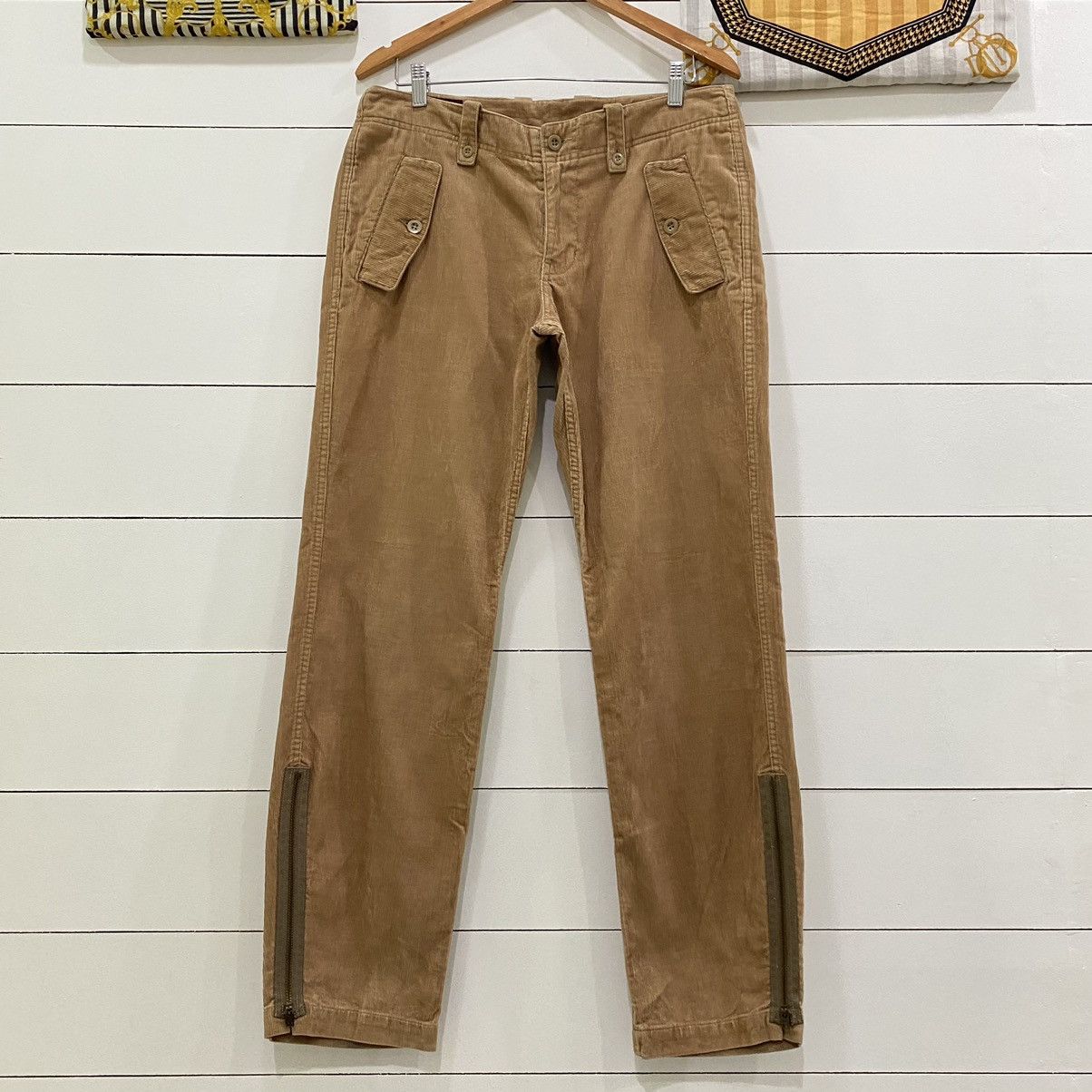 image of If Six Was Nine x Le Grande Bleu L G B Vintage Flash Report Corduroy Pants On Kapital Style in Brow