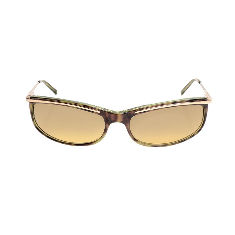 Max Mara Max Mara 90's Havana Green Rectangular Frame Sunglasses Size ONE SIZE - 1 Thumbnail