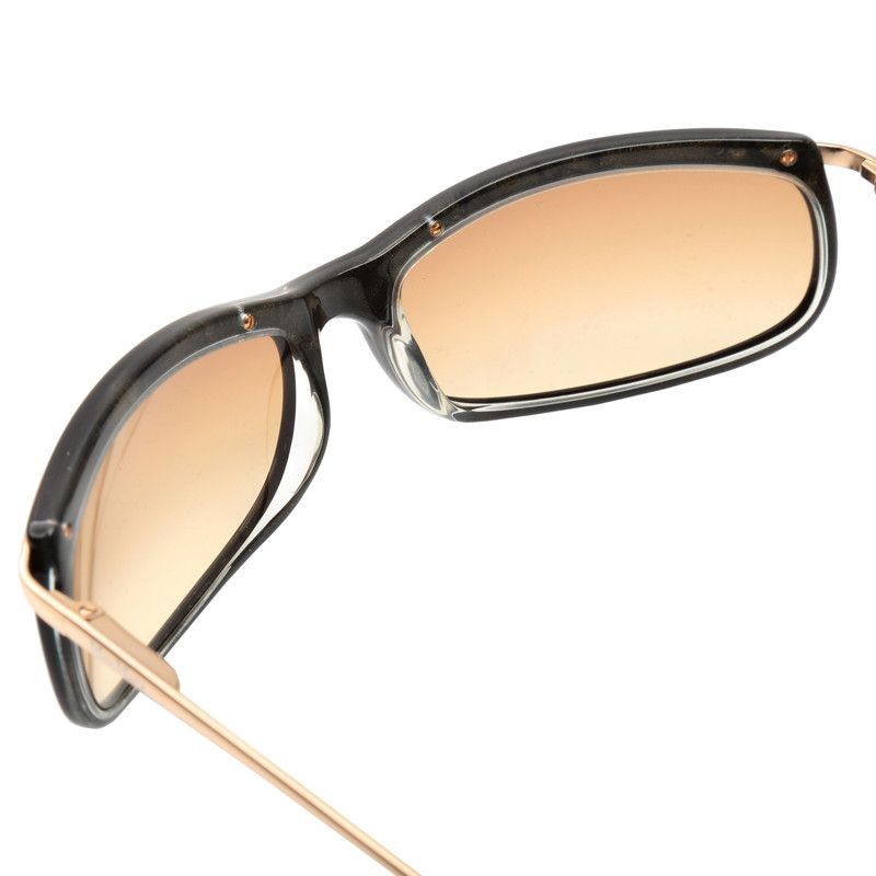 Max Mara Max Mara 90's Black & Gold Rectangular Frame Sunglasses Size ONE SIZE - 3 Thumbnail