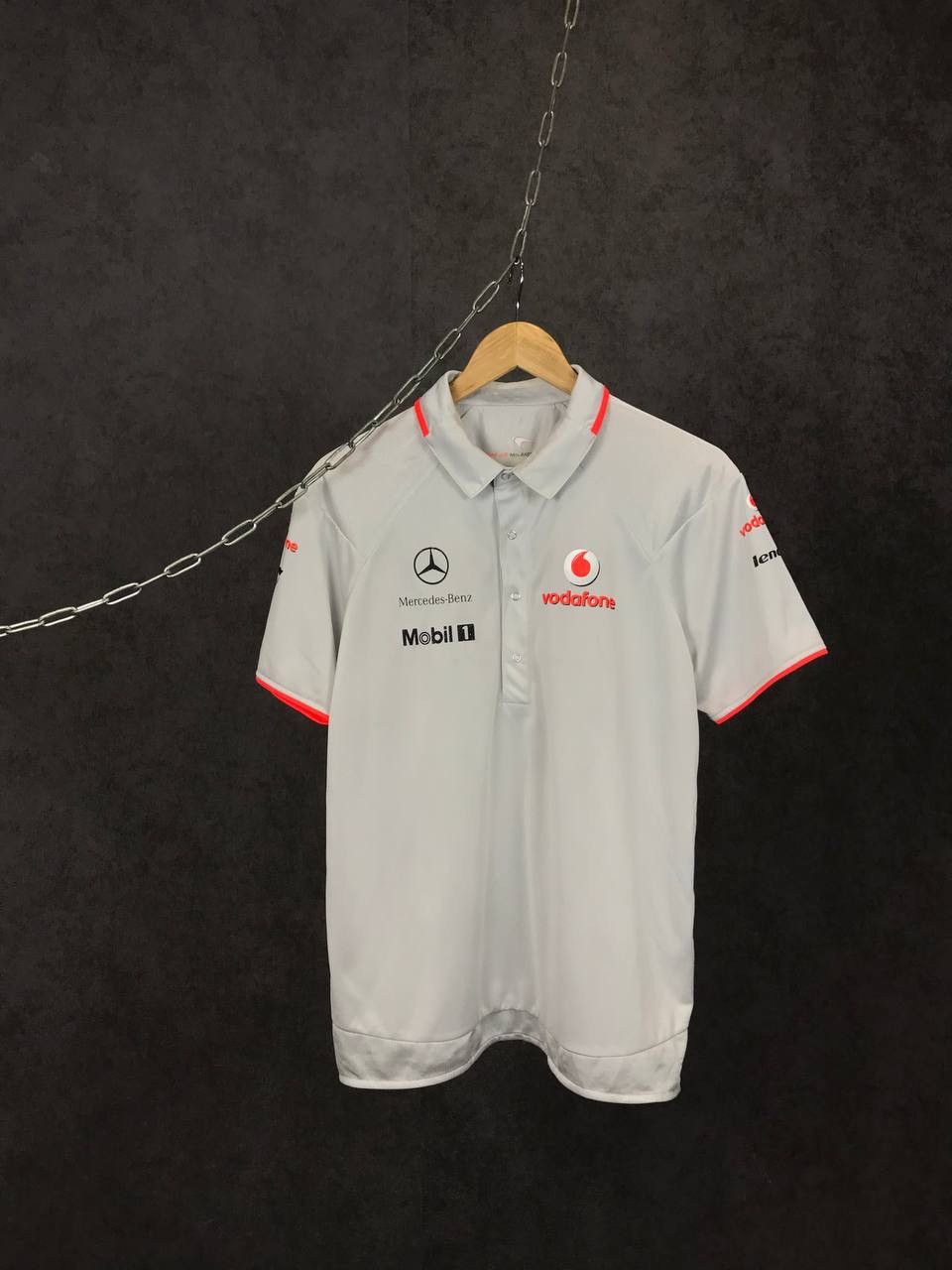 Mercedes-Benz Mercedes Benz McLaren vintage racing overprinted polo tee Size US M / EU 48-50 / 2 - 1 Thumbnail