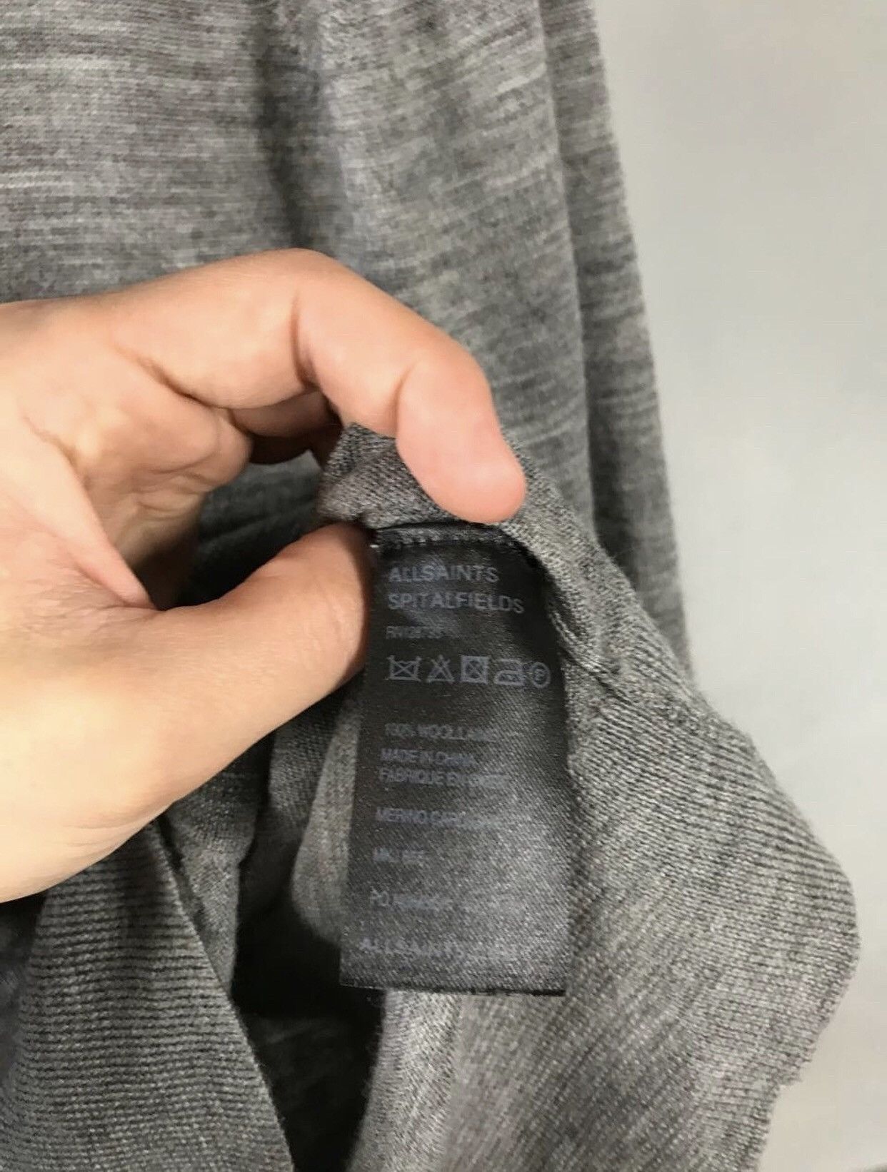Allsaints Allsaints luxury streetwear gray cardigan Size US M / EU 48-50 / 2 - 5 Thumbnail