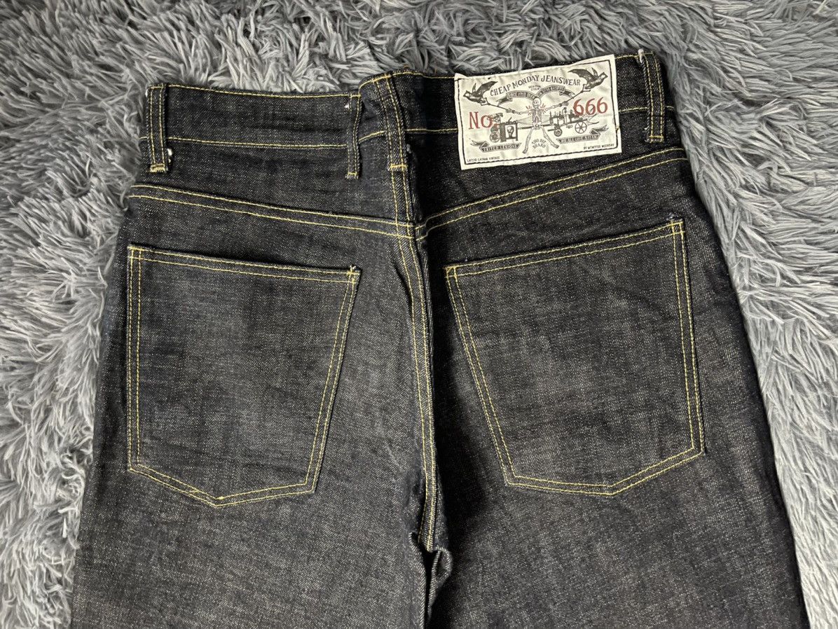 Cheap Monday × Designer × Japanese Brand Cheap Monday selvedge denim pants jeans Size US 32 / EU 48 - 10 Thumbnail