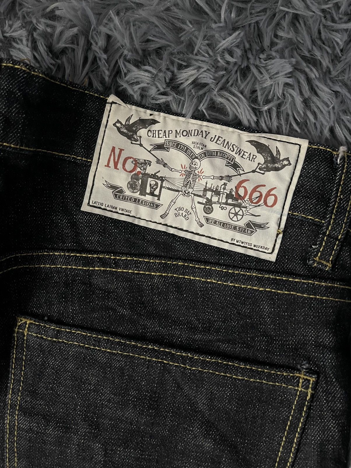 Cheap Monday × Designer × Japanese Brand Cheap Monday selvedge denim pants jeans Size US 32 / EU 48 - 11 Thumbnail