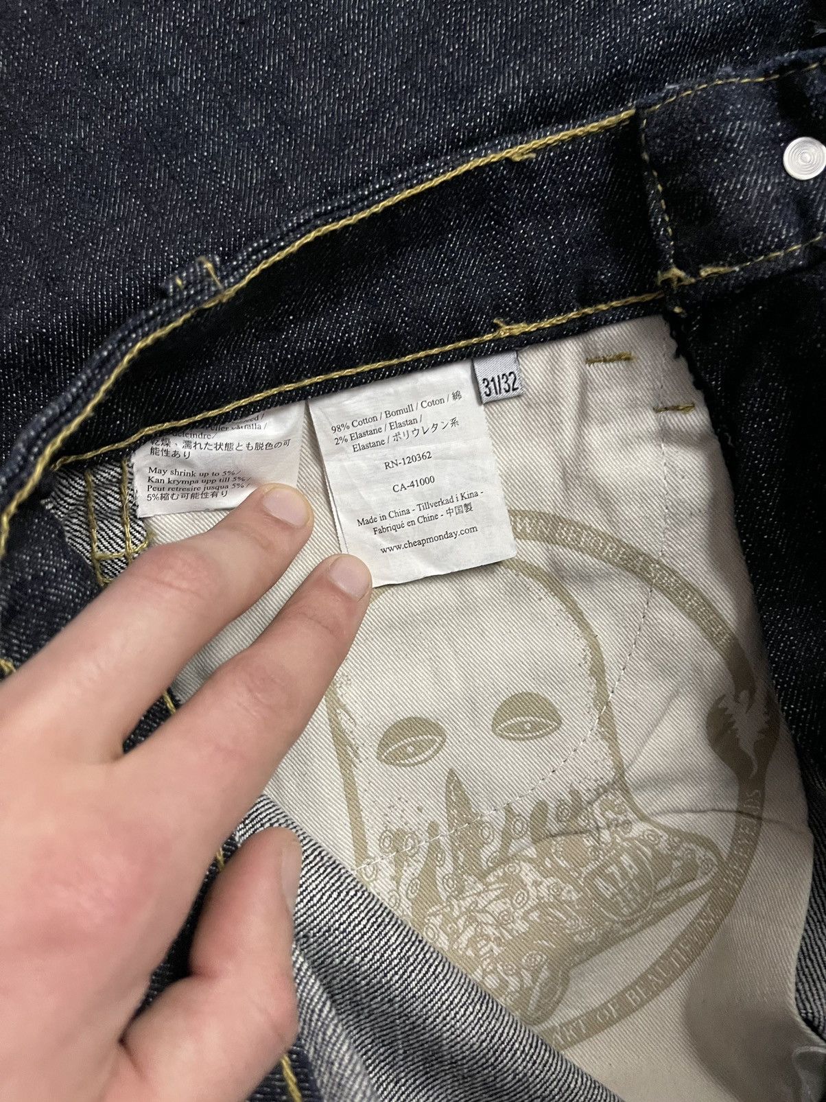 Cheap Monday × Designer × Japanese Brand Cheap Monday selvedge denim pants jeans Size US 32 / EU 48 - 7 Thumbnail