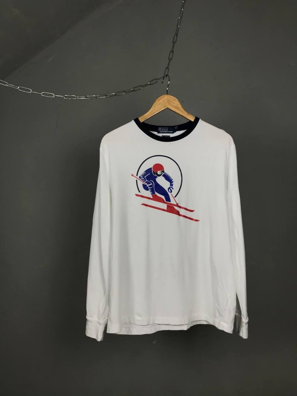 Polo Ralph Lauren Polo Ralph Lauren vintage luxury overprinted longsleeve Size US S / EU 44-46 / 1 - 1 Thumbnail