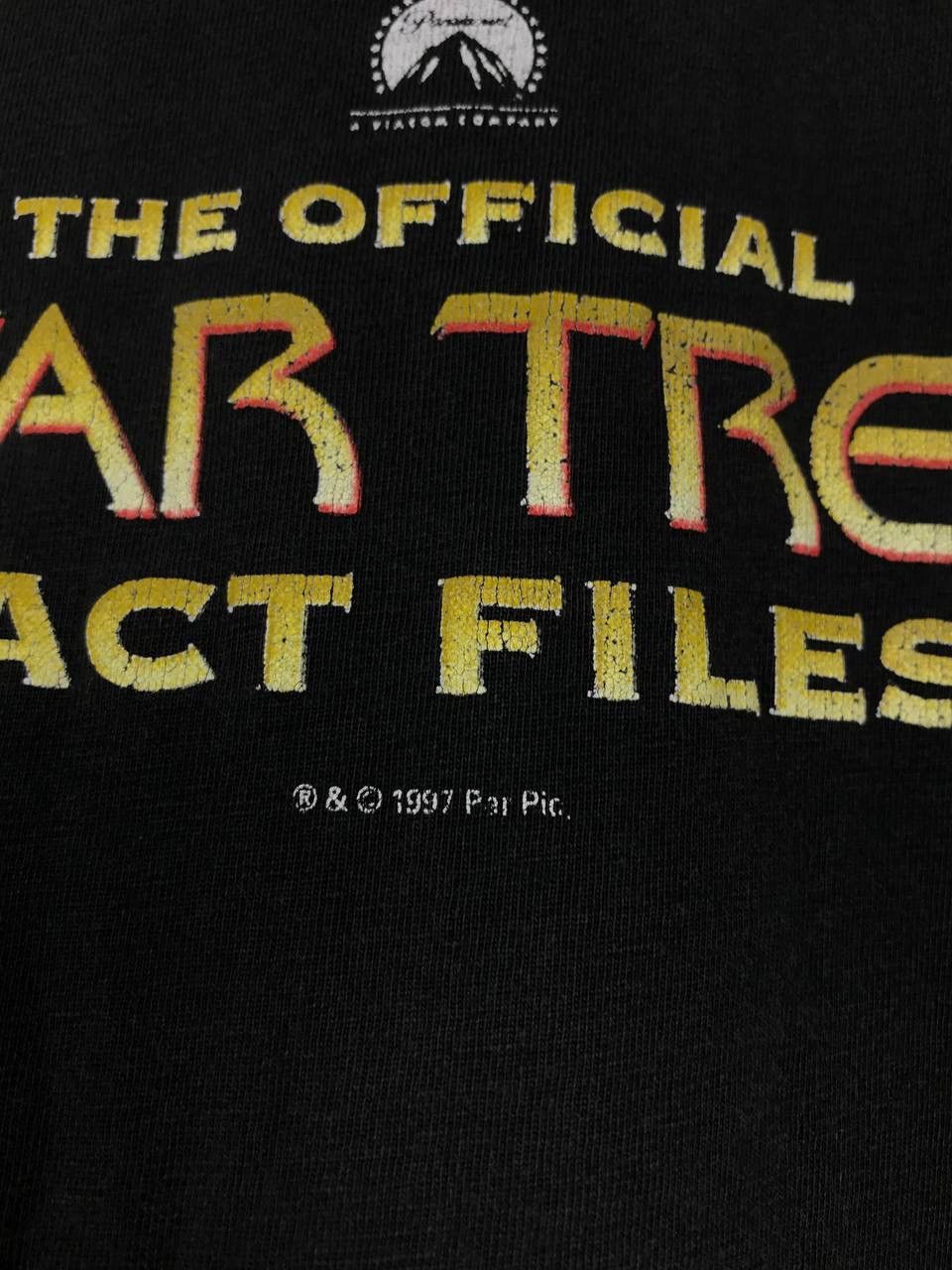 Vintage Star Trek 1997 Fact Files vintage cult movie tee Size US XL / EU 56 / 4 - 4 Thumbnail