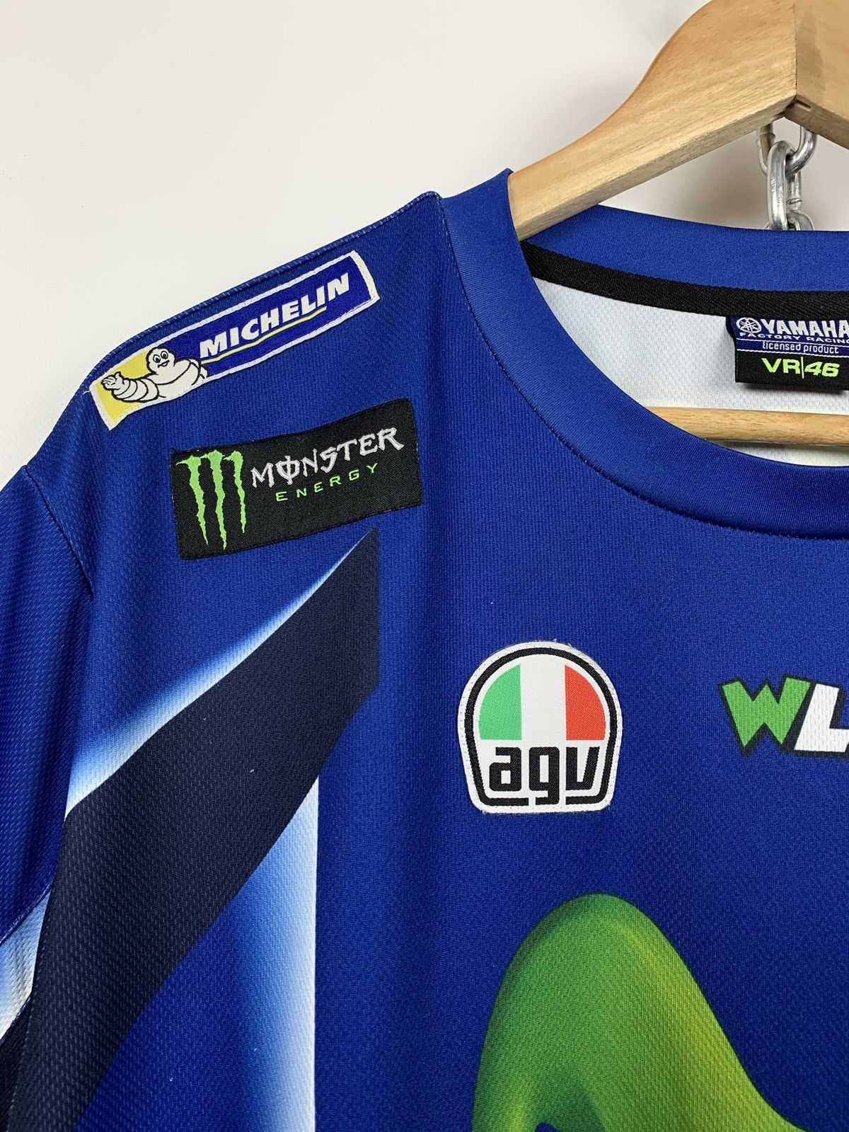 Vintage Vintage Yamaha Valentino Rossi Racing T-Shirt Size US XXL / EU 58 / 5 - 6 Thumbnail