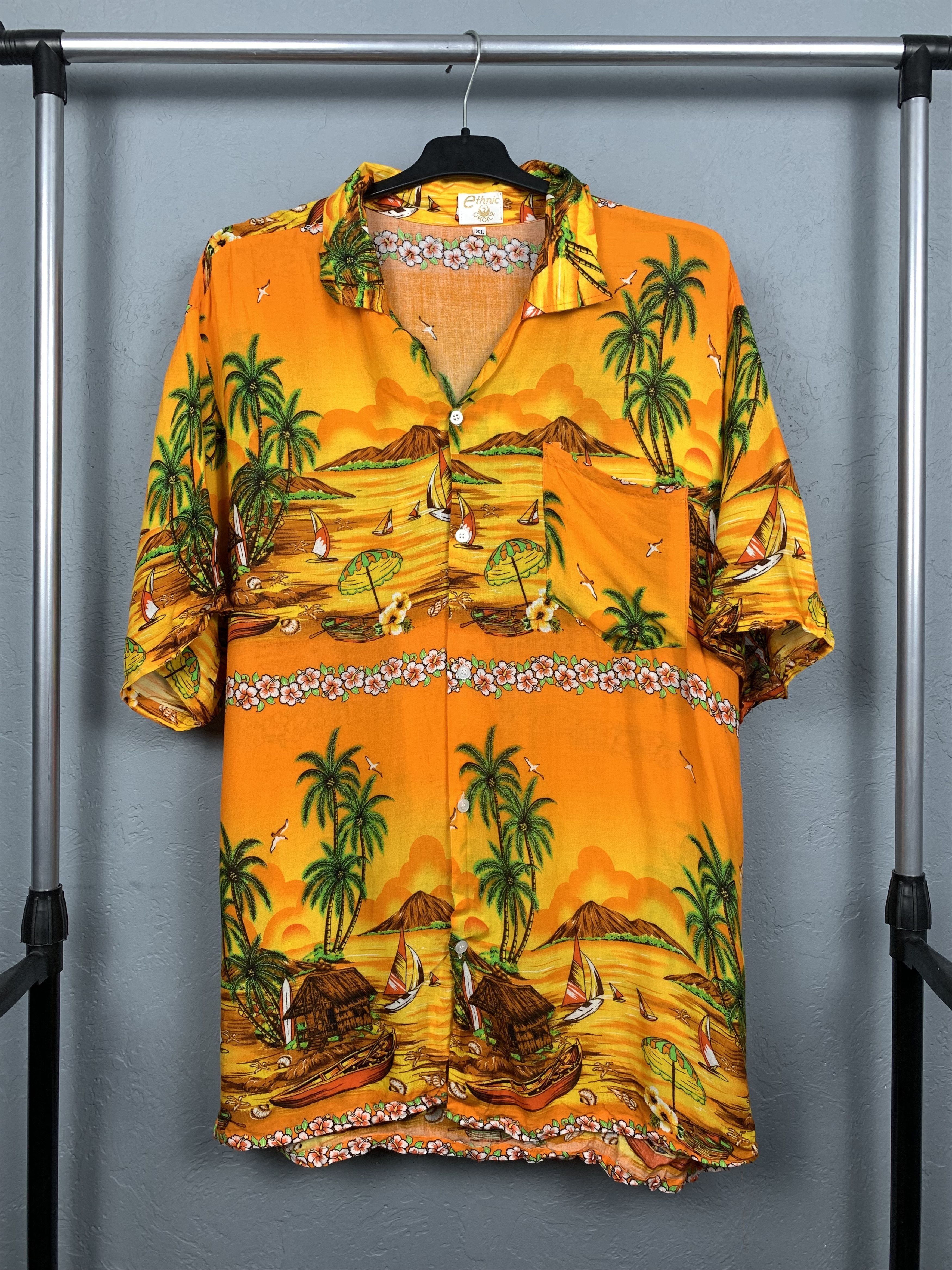 Vintage Vintage Hawaiian Shirt Full Printed Size US XL / EU 56 / 4 - 1 Thumbnail