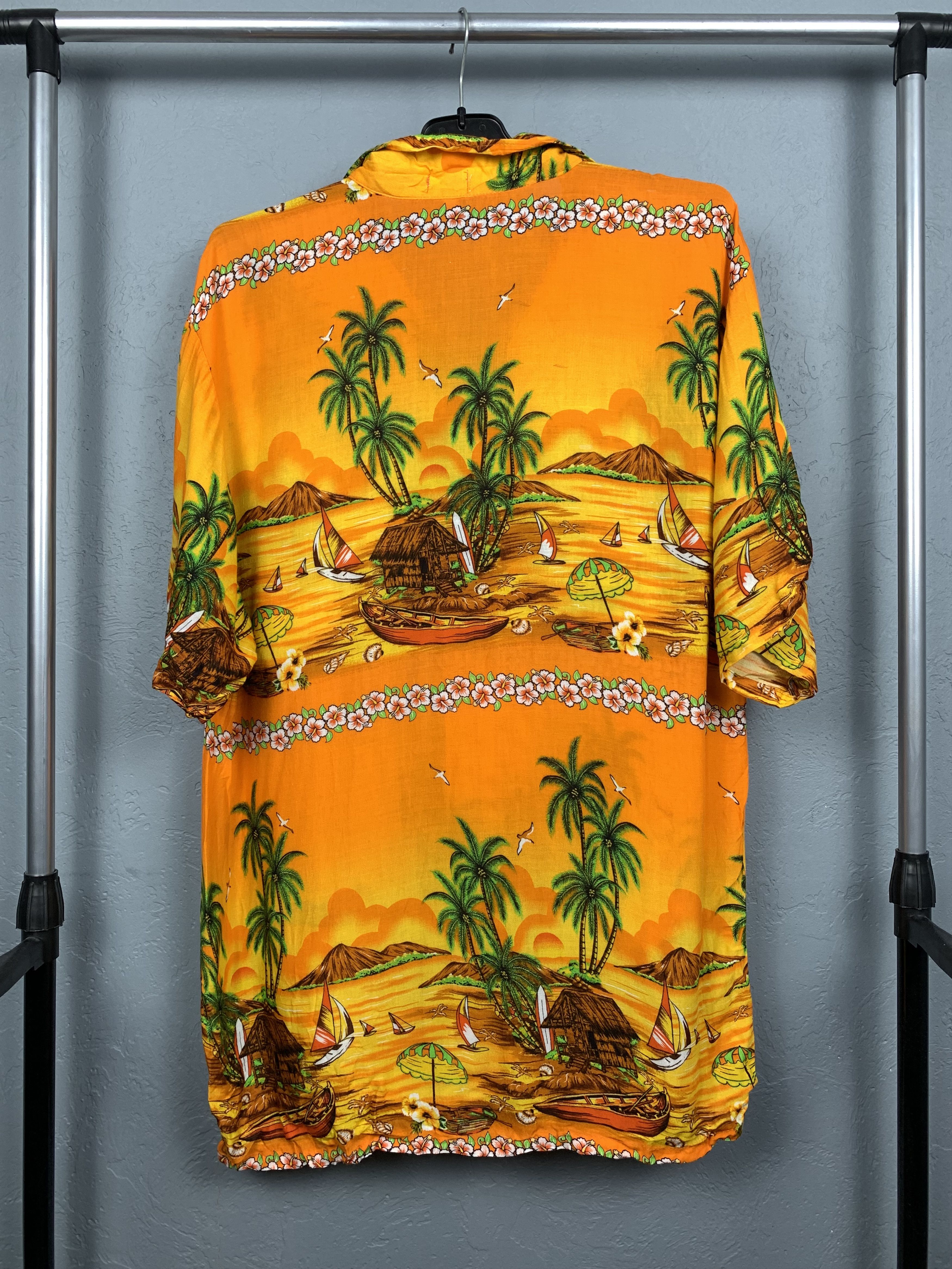 Vintage Vintage Hawaiian Shirt Full Printed Size US XL / EU 56 / 4 - 6 Thumbnail