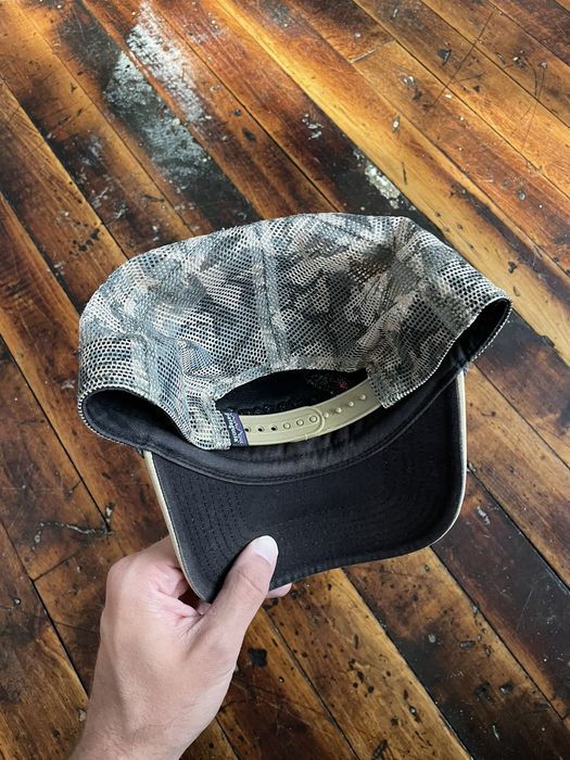 Patagonia fly fishing camo trucker hat