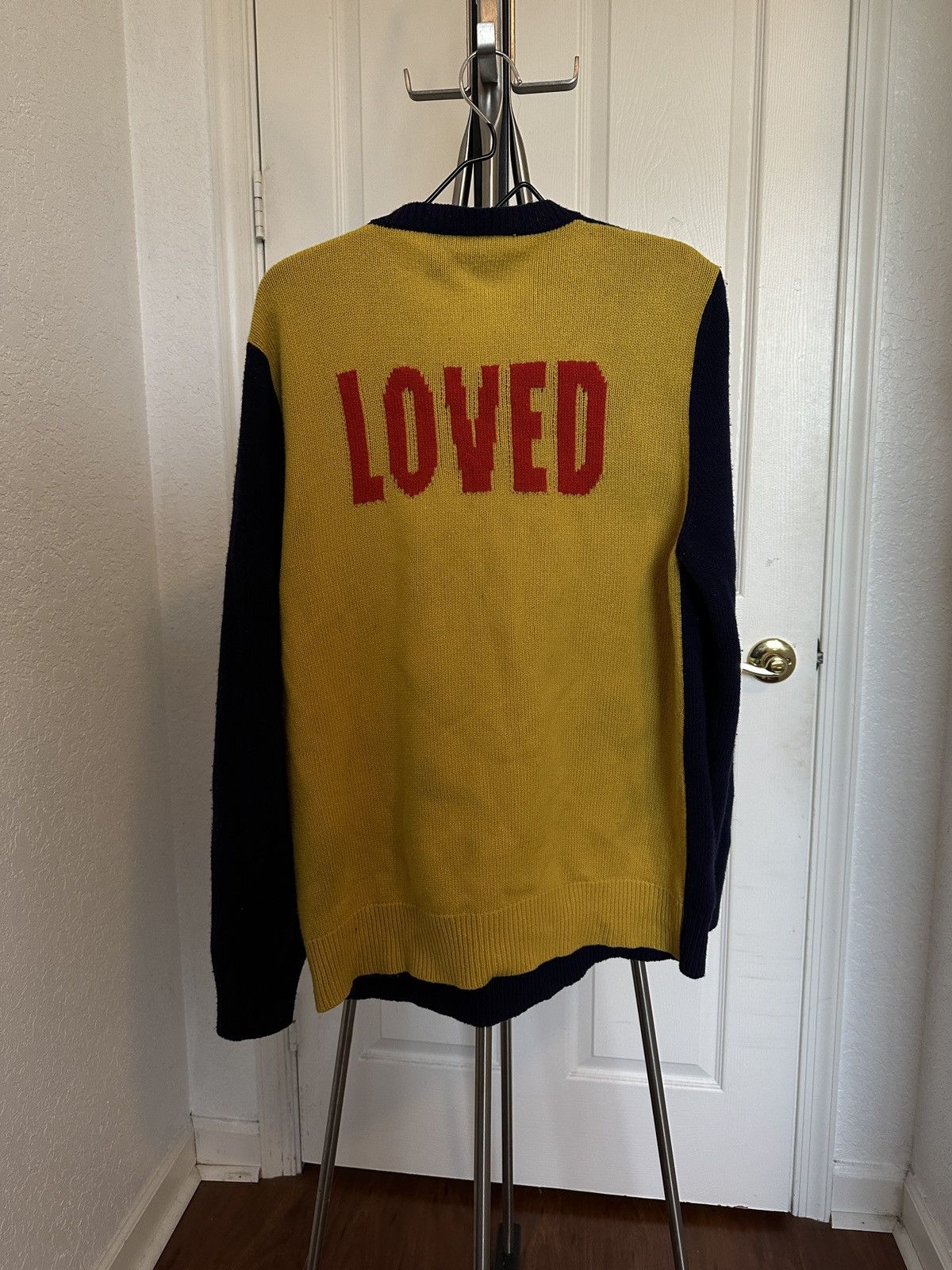 Gucci Gucci LOVED Tiger Head Sweater Blue/Yellow Size US XL / EU 56 / 4 - 4 Thumbnail