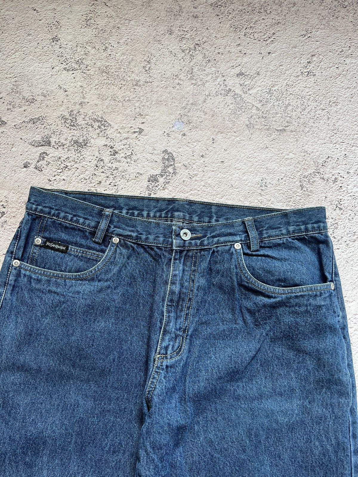 Vintage × Yves Saint Laurent Vintage YSL / Yves Saint Laurent Denim Jeans Size US 34 / EU 50 - 4 Thumbnail