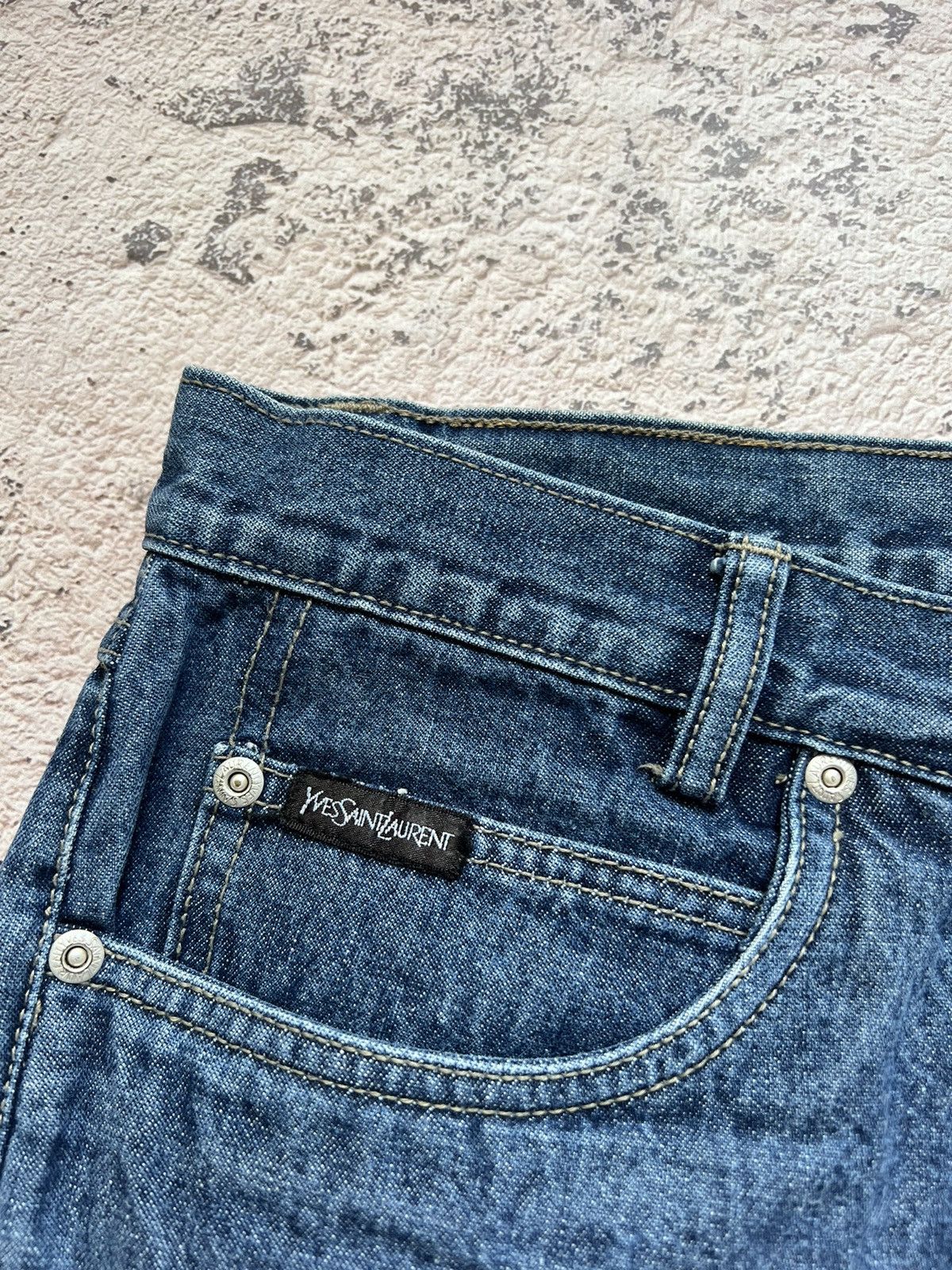 Vintage × Yves Saint Laurent Vintage YSL / Yves Saint Laurent Denim Jeans Size US 34 / EU 50 - 5 Thumbnail