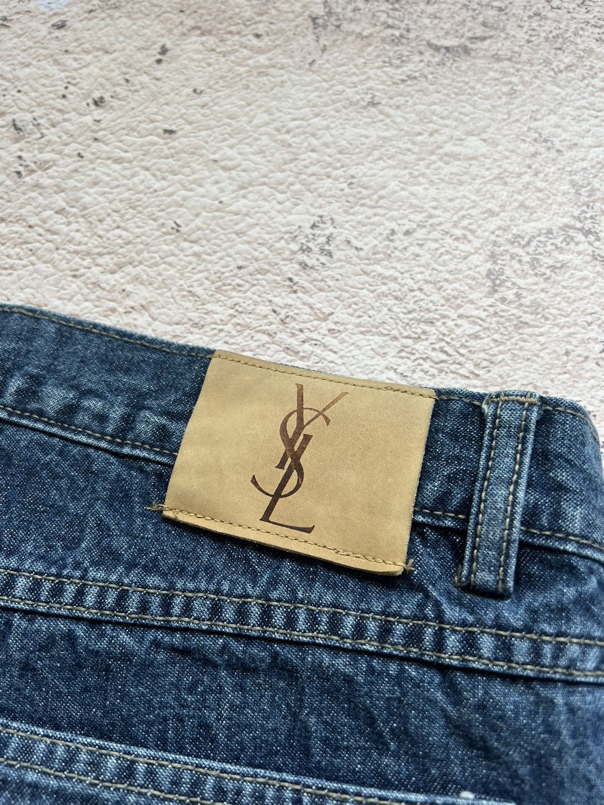 Vintage × Yves Saint Laurent Vintage YSL / Yves Saint Laurent Denim Jeans Size US 34 / EU 50 - 3 Thumbnail
