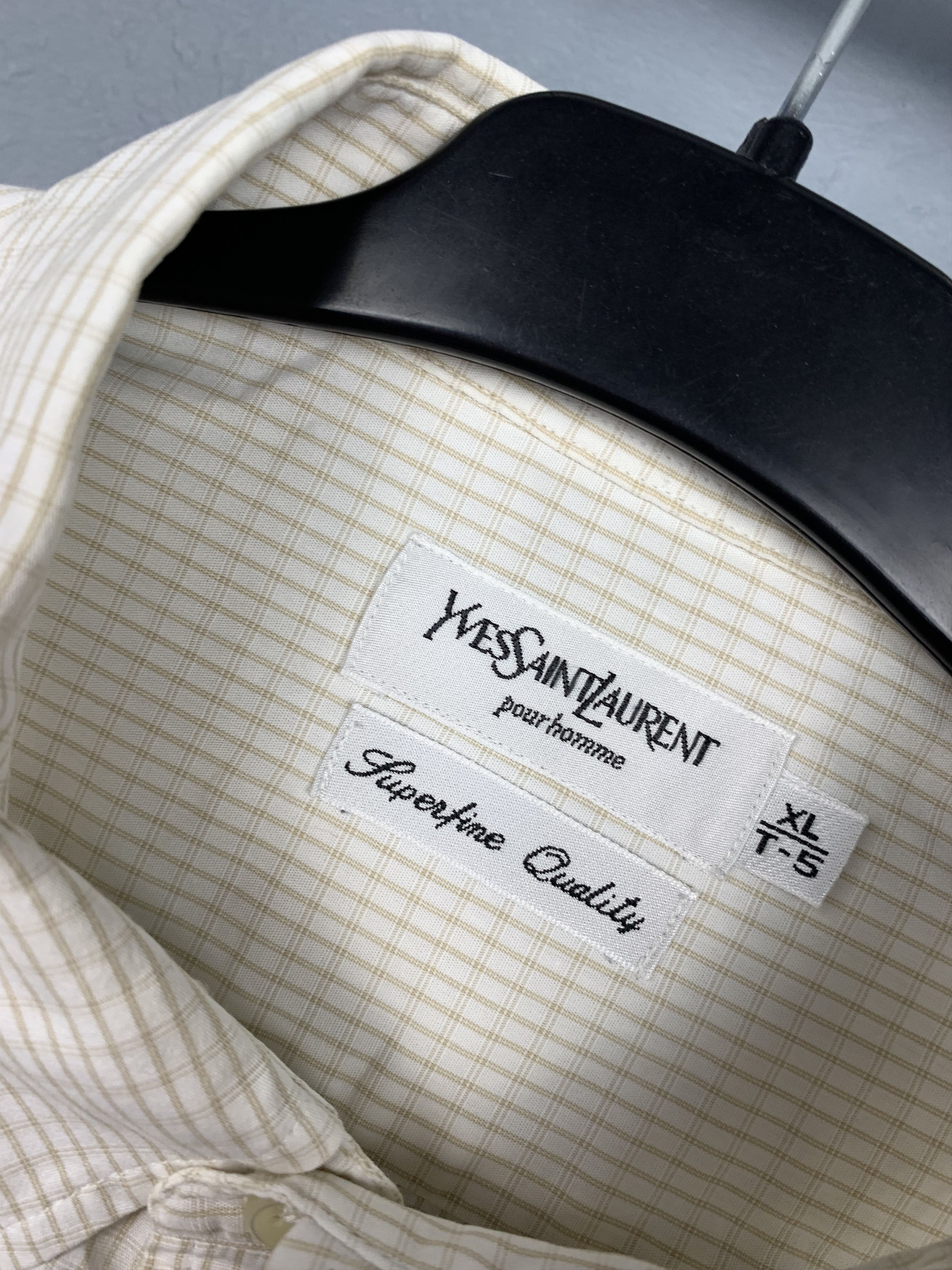 Yves Saint Laurent Yves Saint Laurent YSL mens long sleeve shirt Size US XL / EU 56 / 4 - 3 Thumbnail