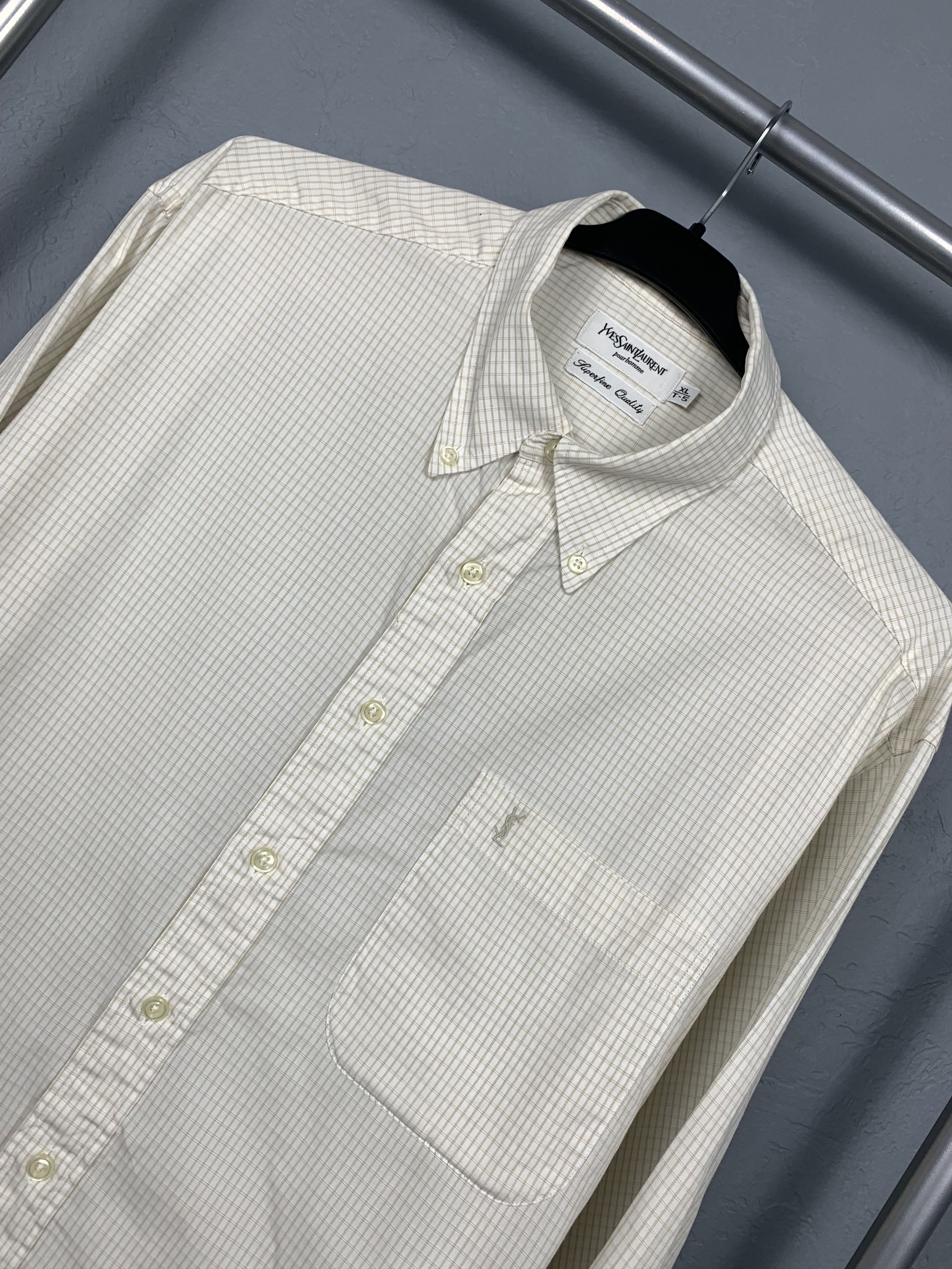 Yves Saint Laurent Yves Saint Laurent YSL mens long sleeve shirt Size US XL / EU 56 / 4 - 2 Thumbnail