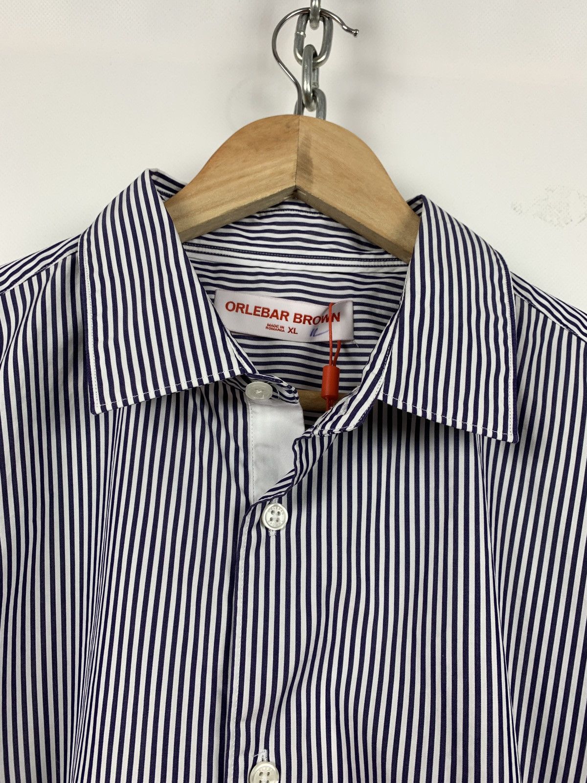 Orlebar Brown NWT Orlebar Brown Giles Resort Stripe Long Sleeve Shirt Size US XL / EU 56 / 4 - 7 Thumbnail