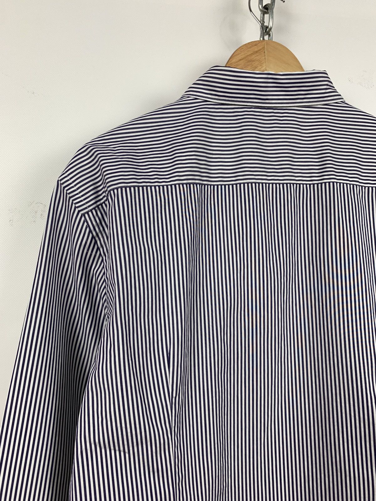 Orlebar Brown NWT Orlebar Brown Giles Resort Stripe Long Sleeve Shirt Size US XL / EU 56 / 4 - 11 Thumbnail