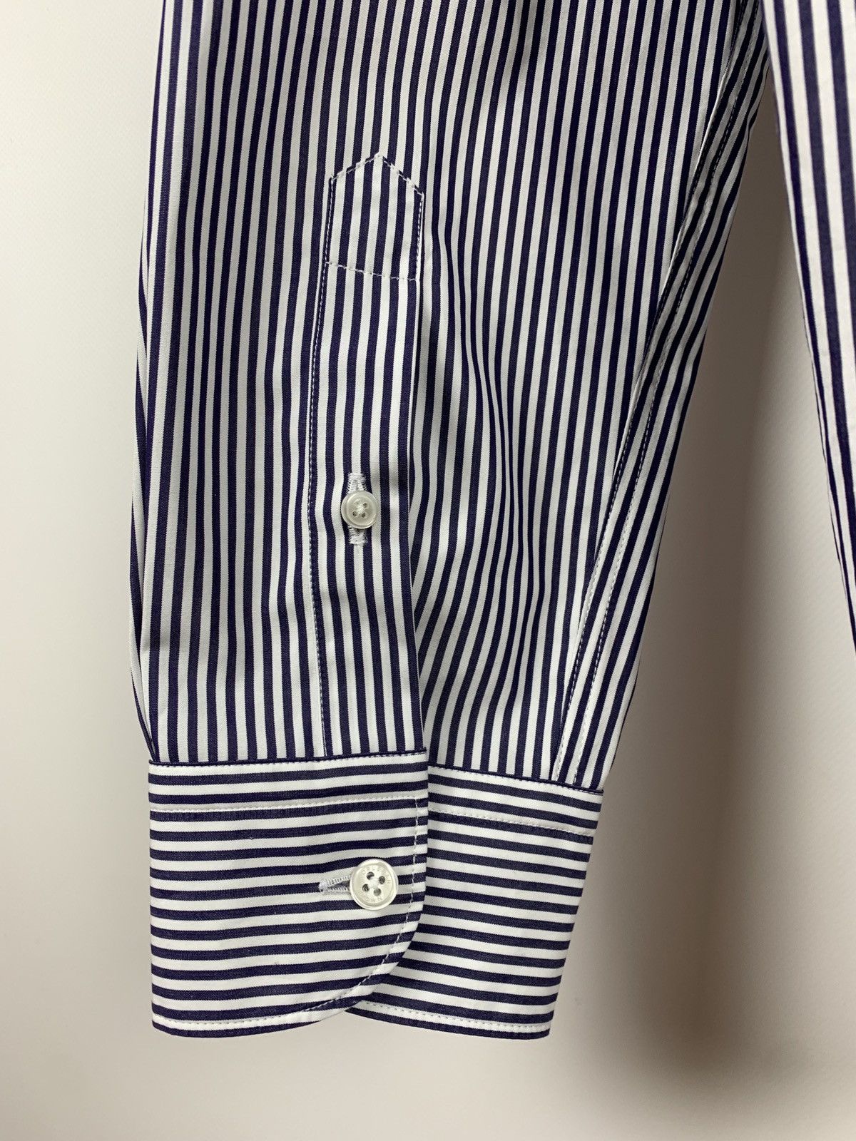 Orlebar Brown NWT Orlebar Brown Giles Resort Stripe Long Sleeve Shirt Size US XL / EU 56 / 4 - 13 Thumbnail