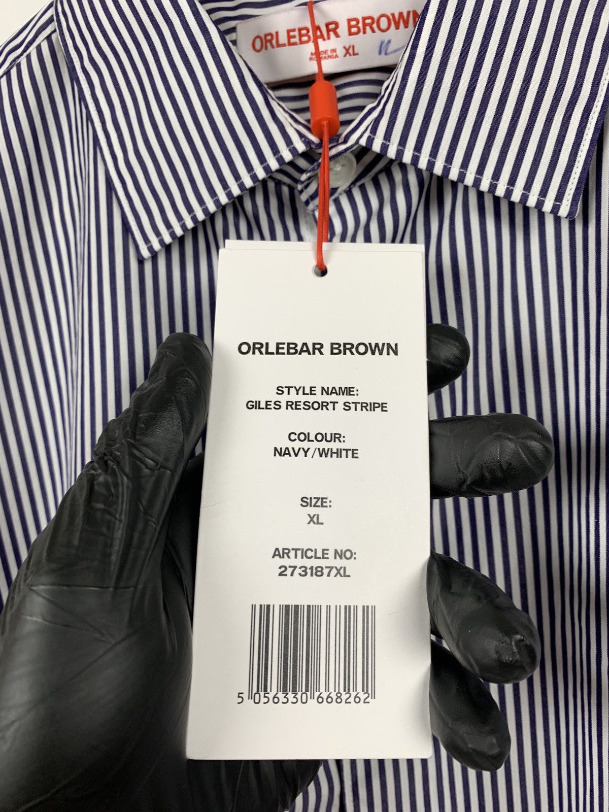 Orlebar Brown NWT Orlebar Brown Giles Resort Stripe Long Sleeve Shirt Size US XL / EU 56 / 4 - 20 Thumbnail