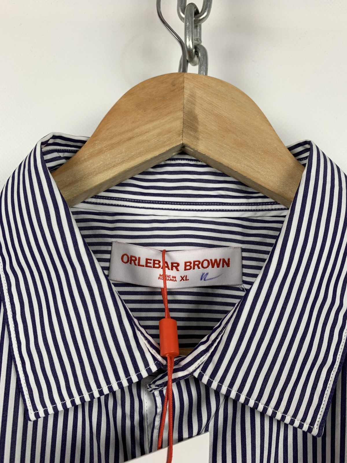 Orlebar Brown NWT Orlebar Brown Giles Resort Stripe Long Sleeve Shirt Size US XL / EU 56 / 4 - 17 Thumbnail