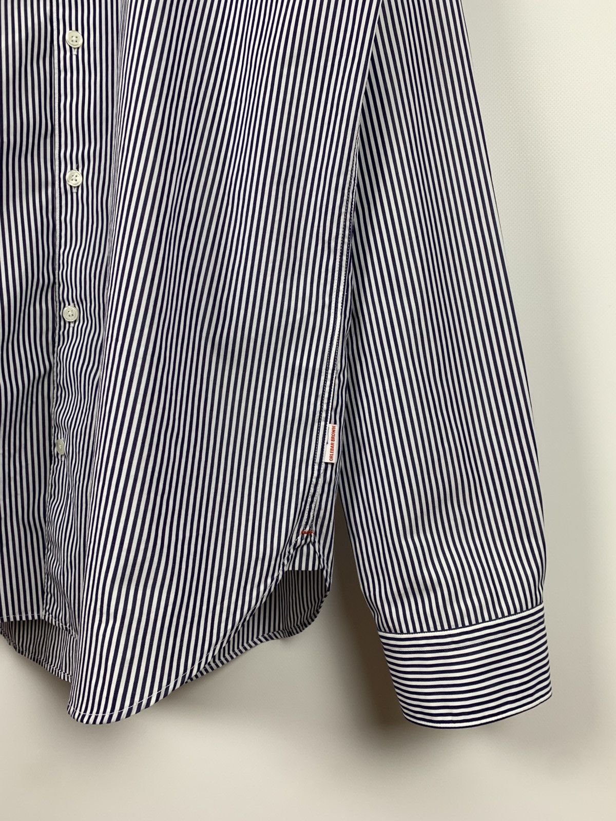 Orlebar Brown NWT Orlebar Brown Giles Resort Stripe Long Sleeve Shirt Size US XL / EU 56 / 4 - 8 Thumbnail