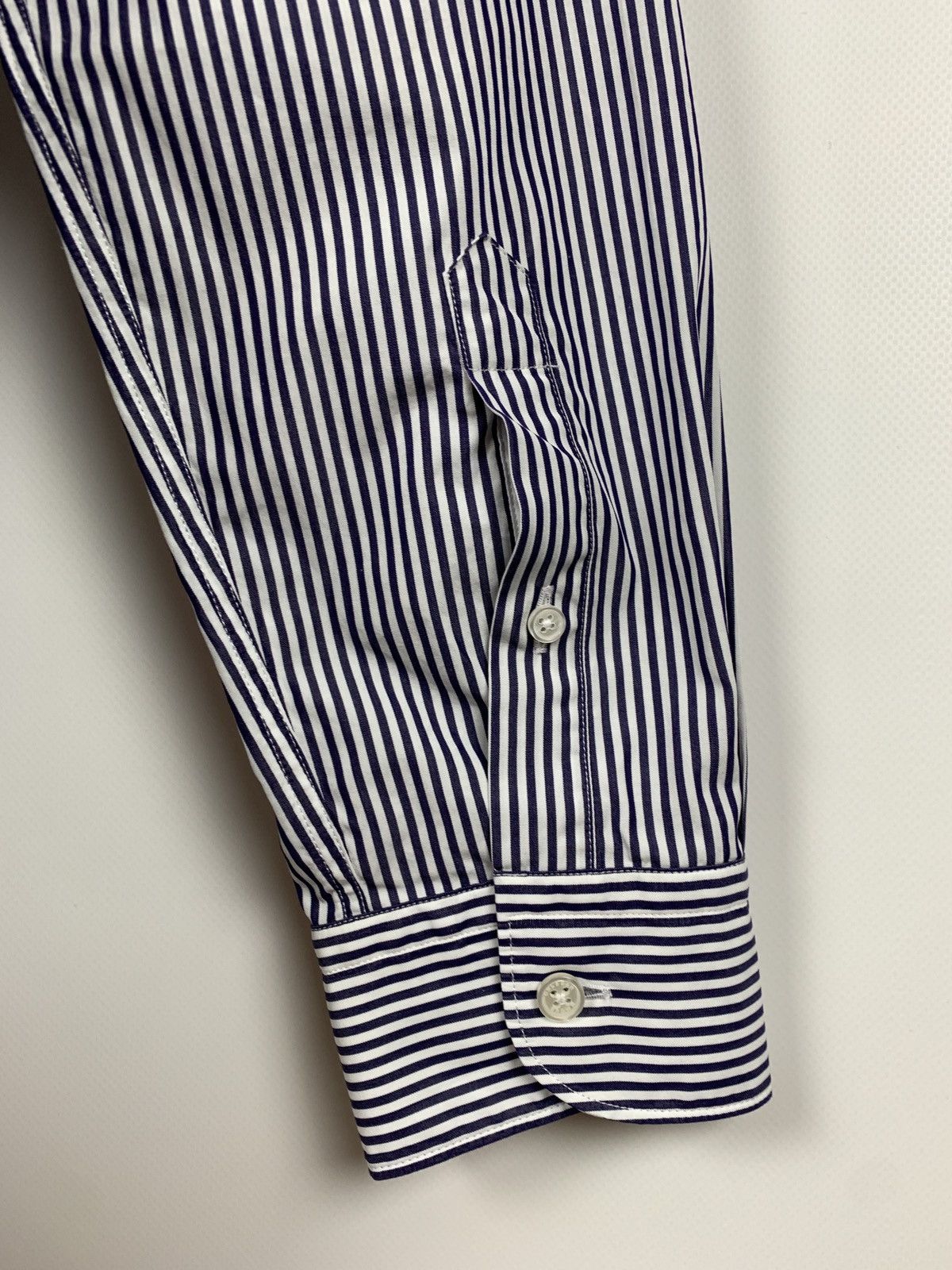 Orlebar Brown NWT Orlebar Brown Giles Resort Stripe Long Sleeve Shirt Size US XL / EU 56 / 4 - 14 Thumbnail