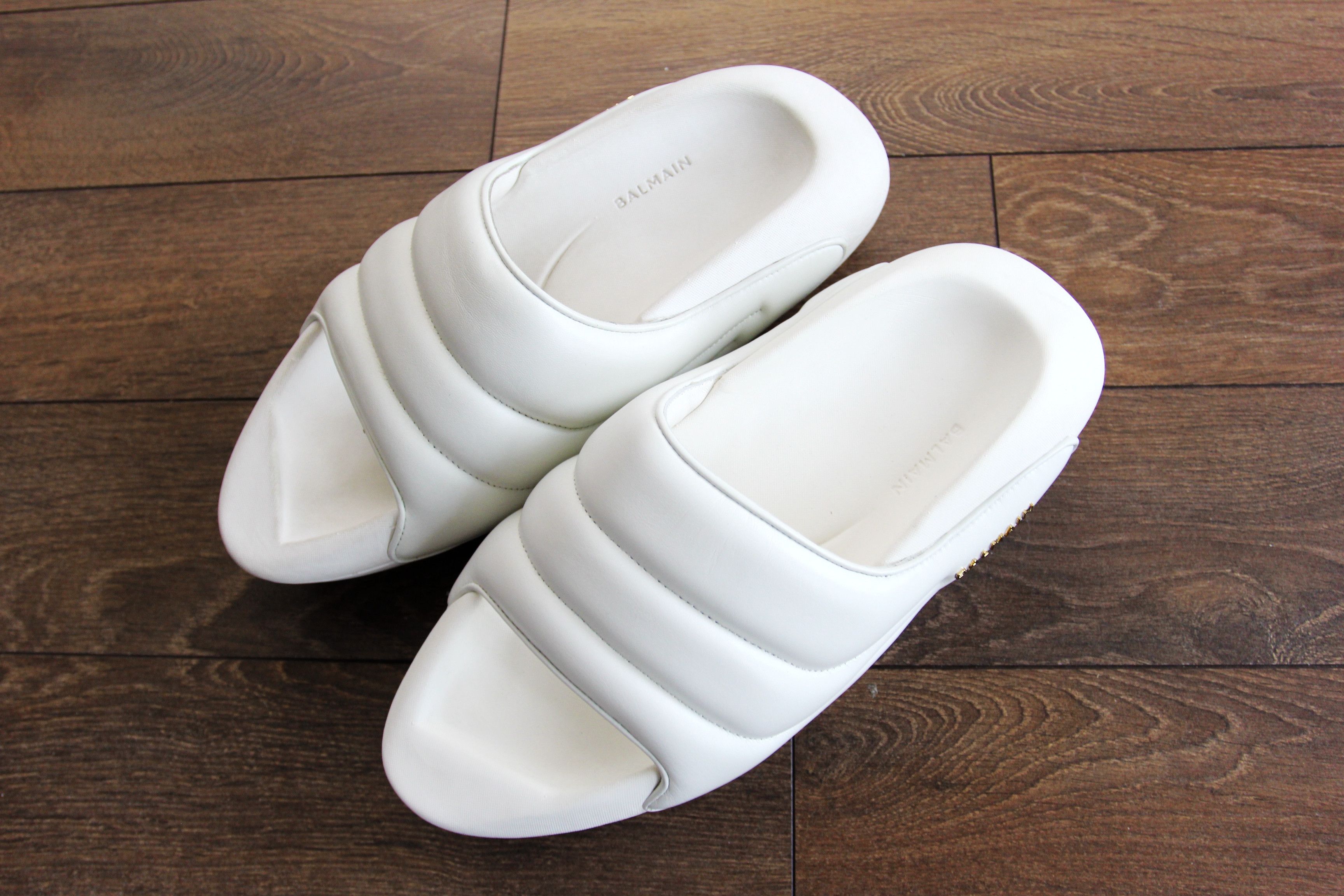 Balmain BNWT AW22 BALMAIN B-IT-QUILTED LAMBSKIN MULES 43 W Size US 10 / EU 43 - 2 Thumbnail