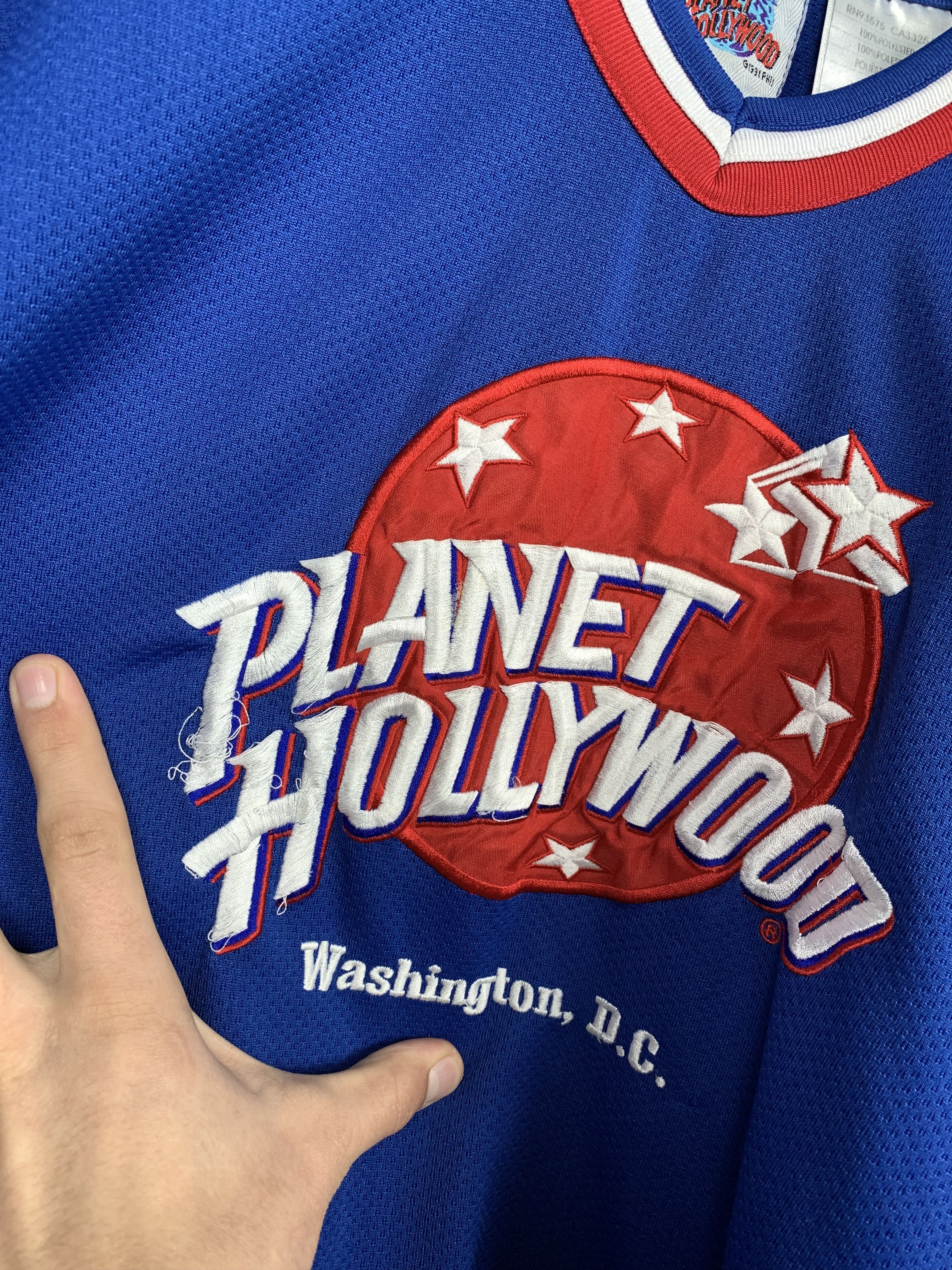 Disney Vintage Planet Hollywood 1991 Walt Disney Jersey Size US XL / EU 56 / 4 - 4 Thumbnail