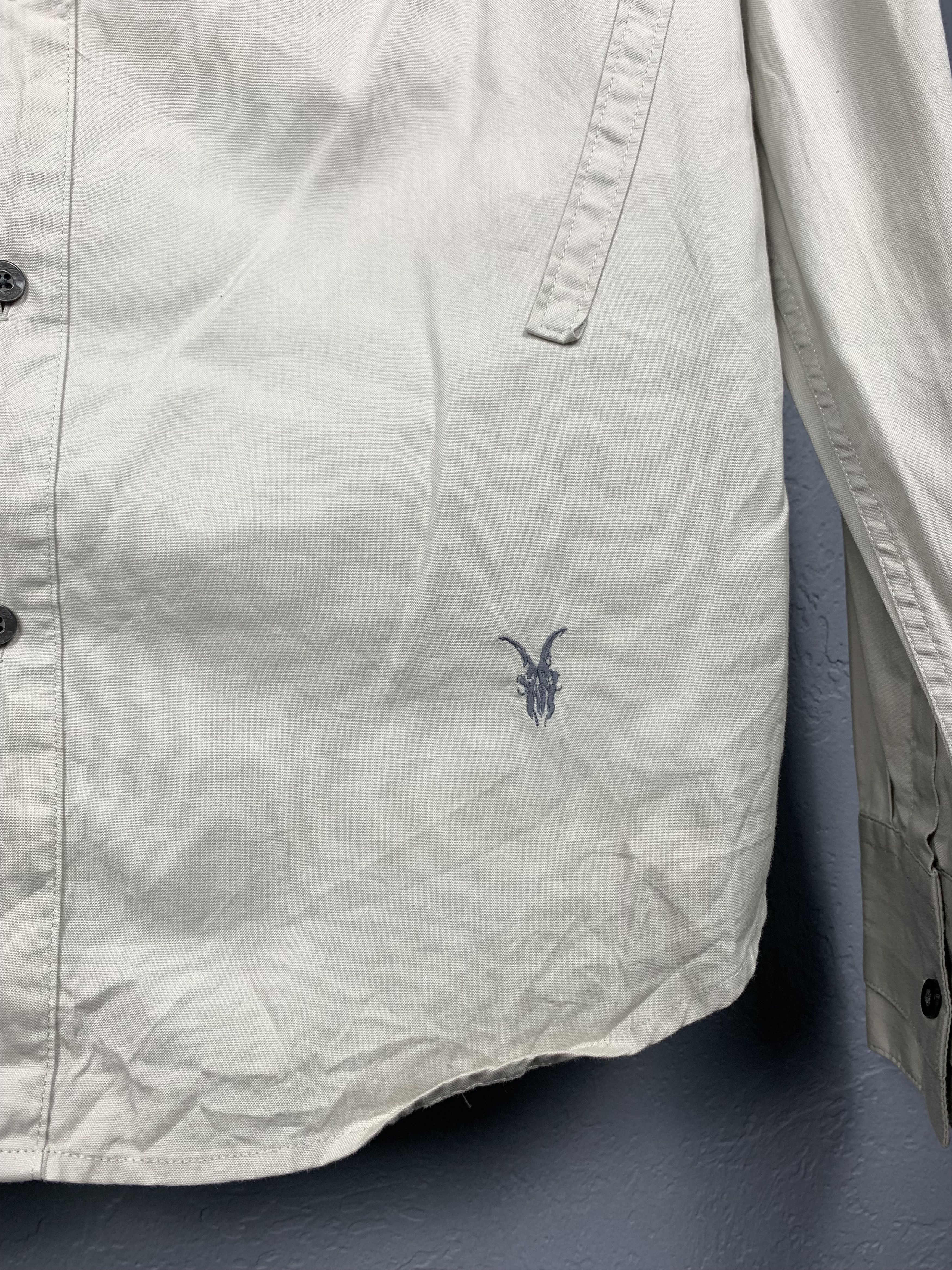 Allsaints Allsaints Vintage Mens Oxford Spector Long Sleeve Shirt Size US L / EU 52-54 / 3 - 3 Thumbnail