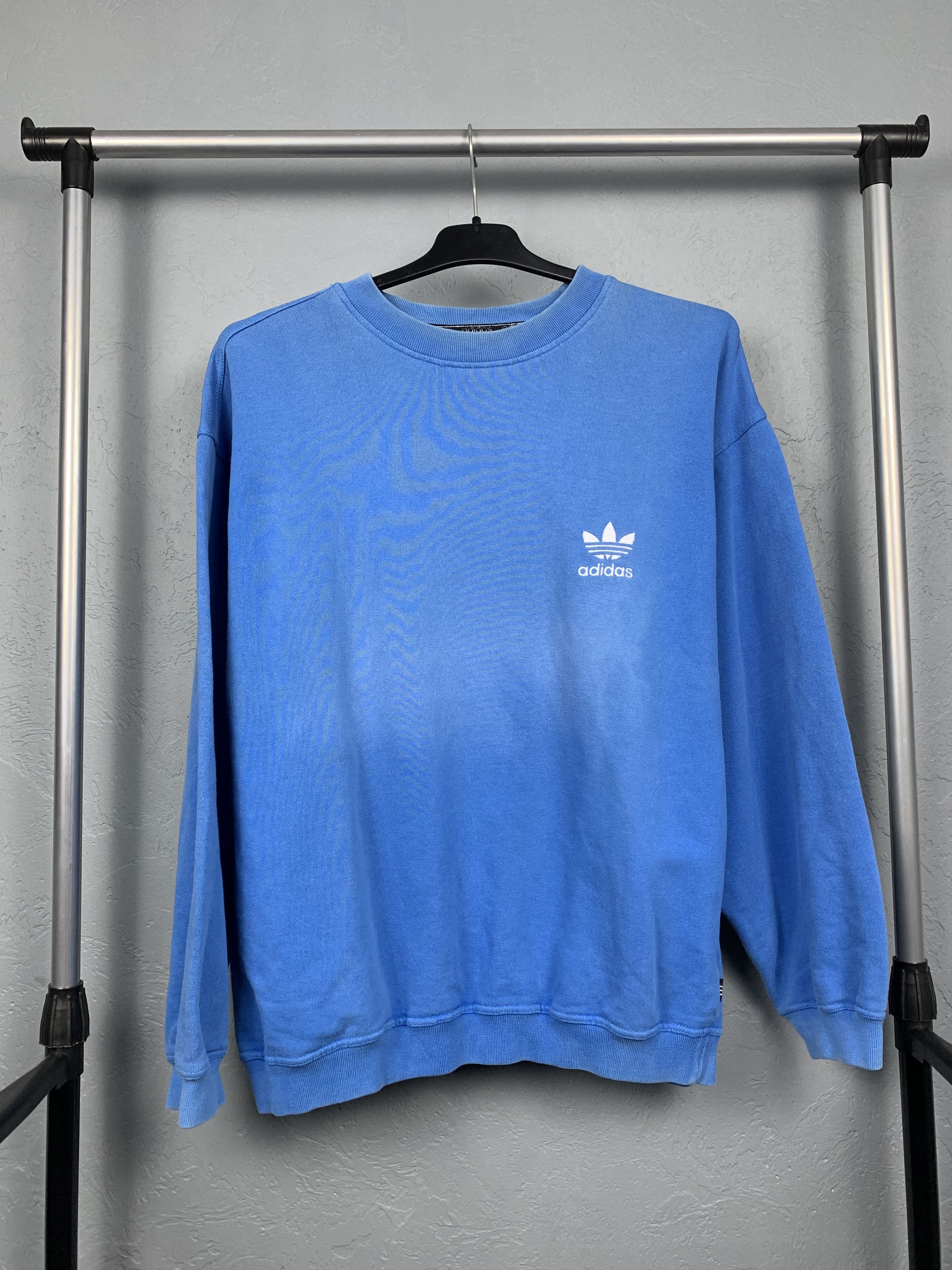 Adidas Adidas 90s Vintage Mens Sun Faded Sweatshirt Size US L / EU 52-54 / 3 - 1 Thumbnail