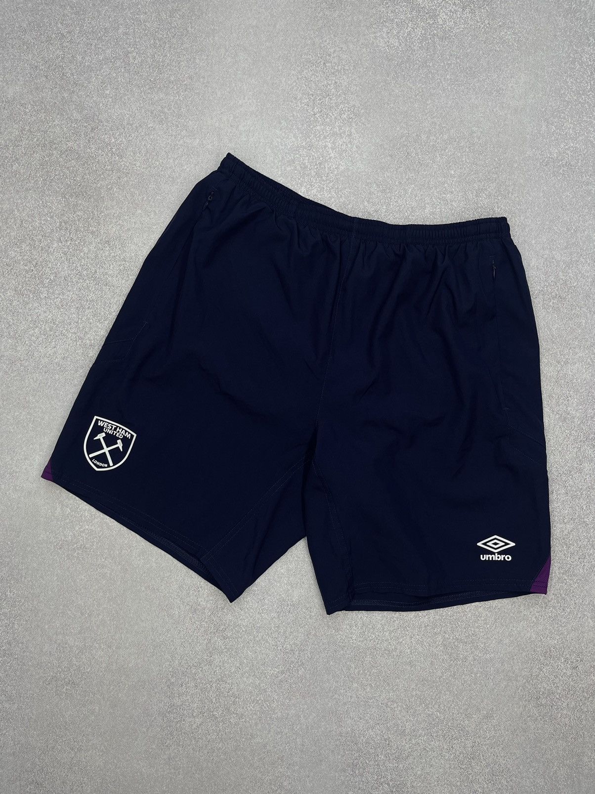Vintage Umbro West Ham United London Shorts Jersey Y2K