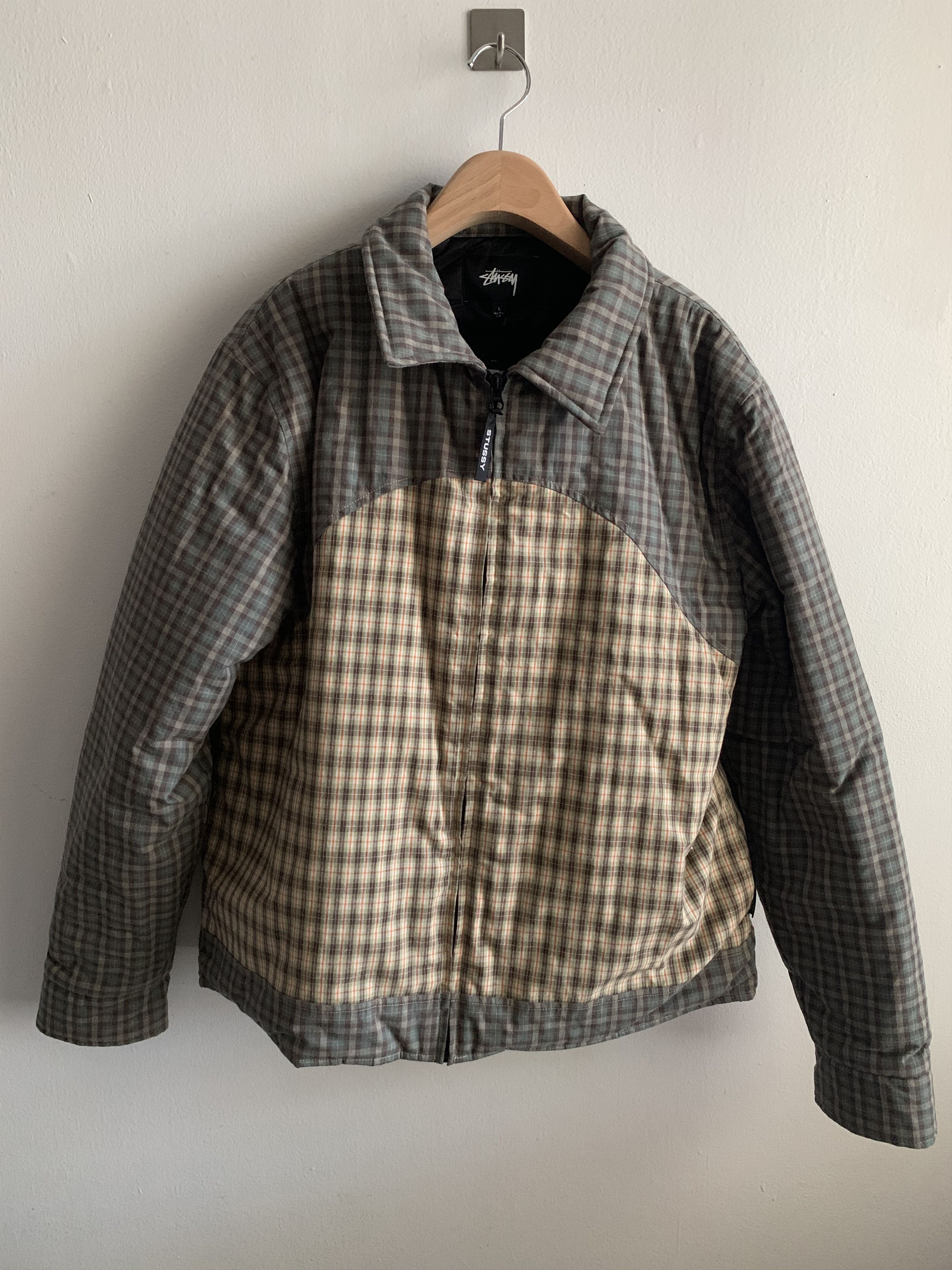 Stüssy Madras Patchwork Zip Jacket 6-4-21-Stussy-Plaid-Jacket-